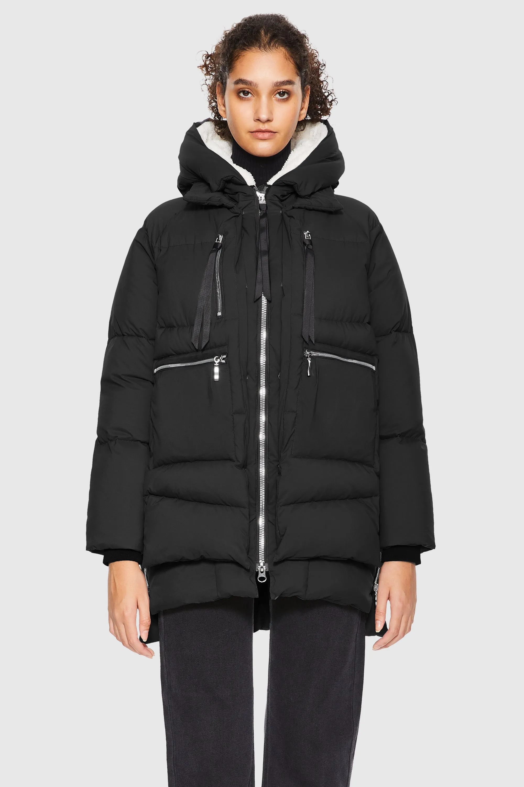 092 Pure-soft Thickened Hooded Puffer Jacket