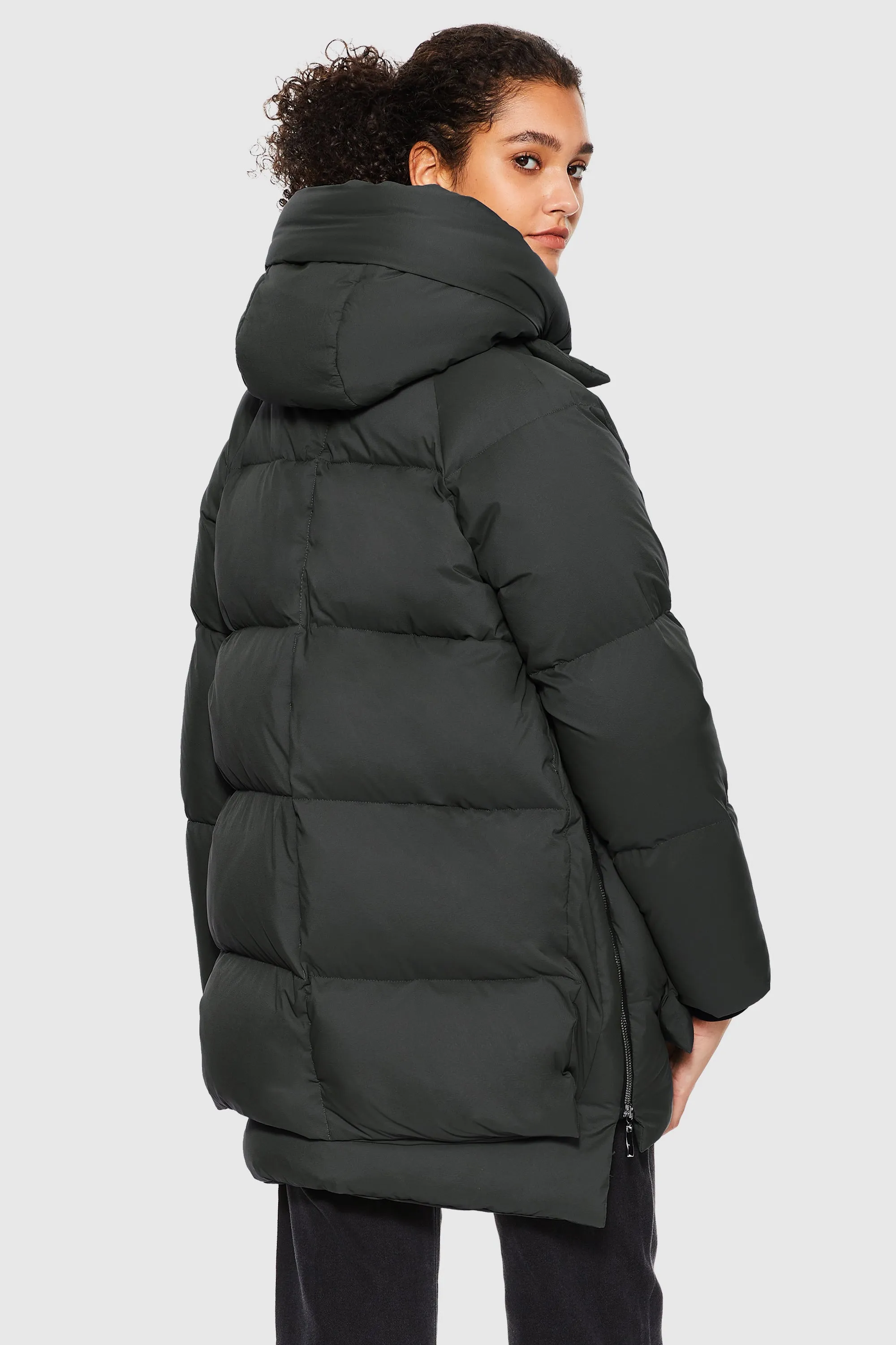 092 Pure-soft Thickened Hooded Puffer Jacket