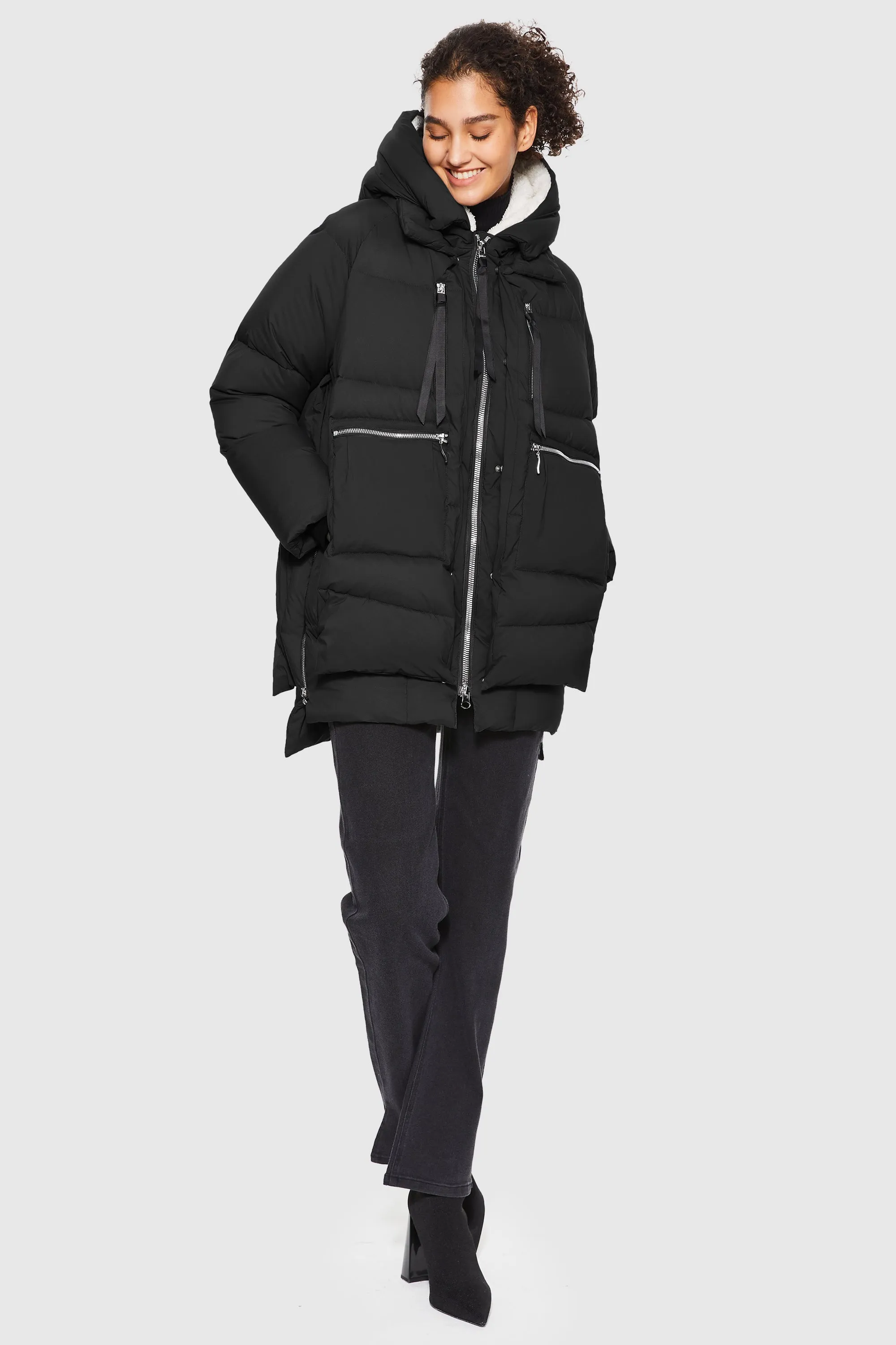 092 Pure-soft Thickened Hooded Puffer Jacket