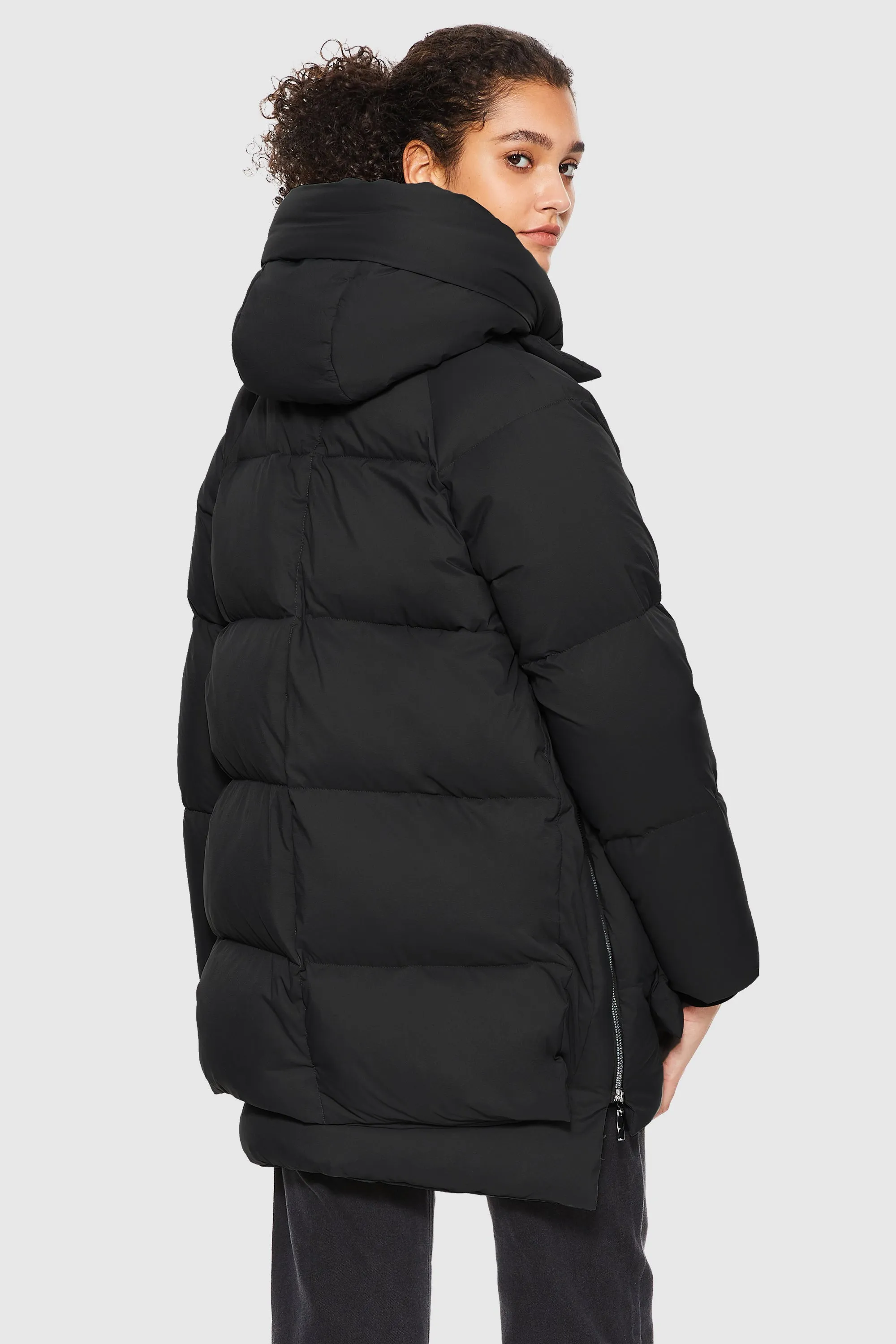 092 Pure-soft Thickened Hooded Puffer Jacket