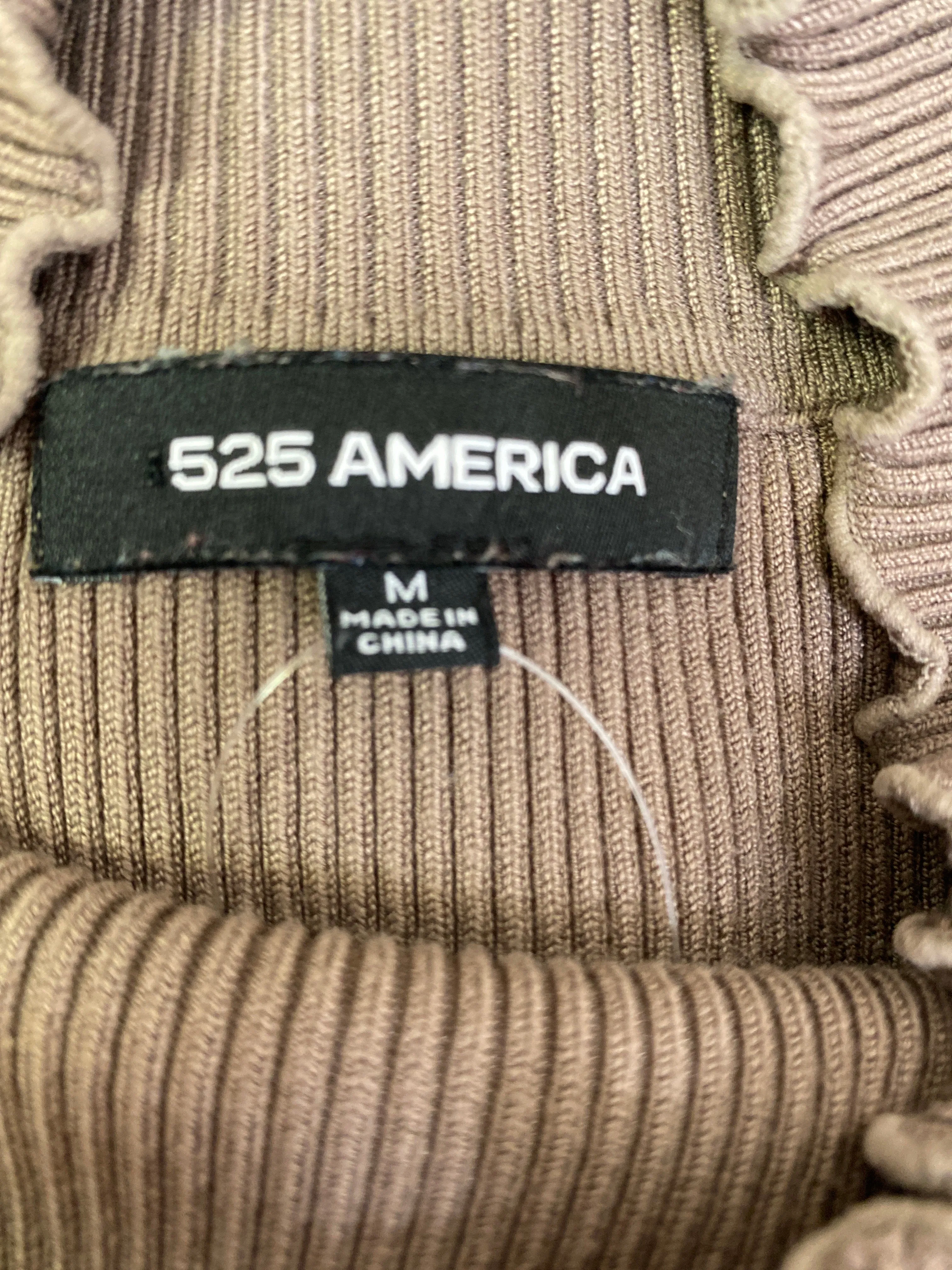 525 America Brown Ribbed Dress, M