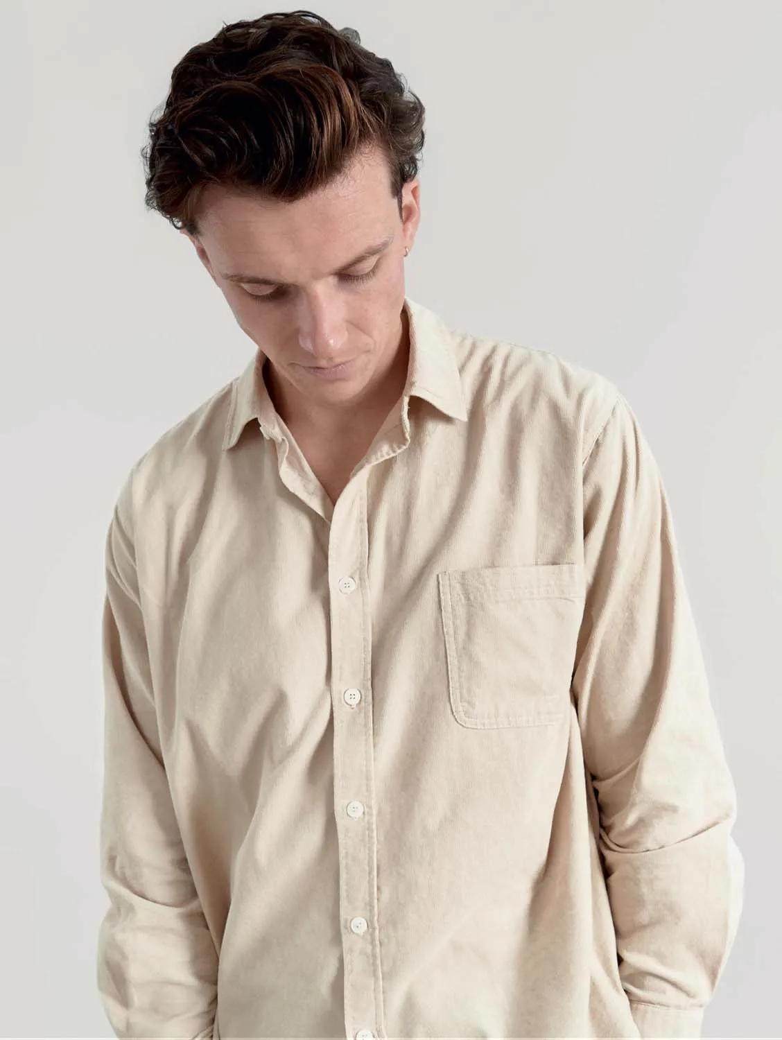 Abel Men's Cotton Shirt | Winter White