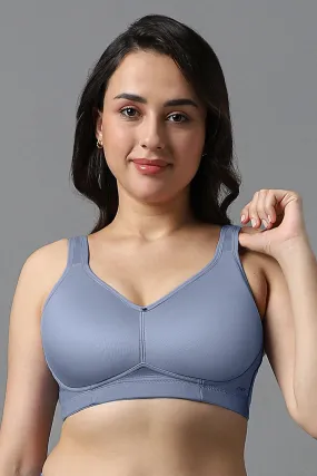 Airy Padded Non-wired Support Bra - Eventide