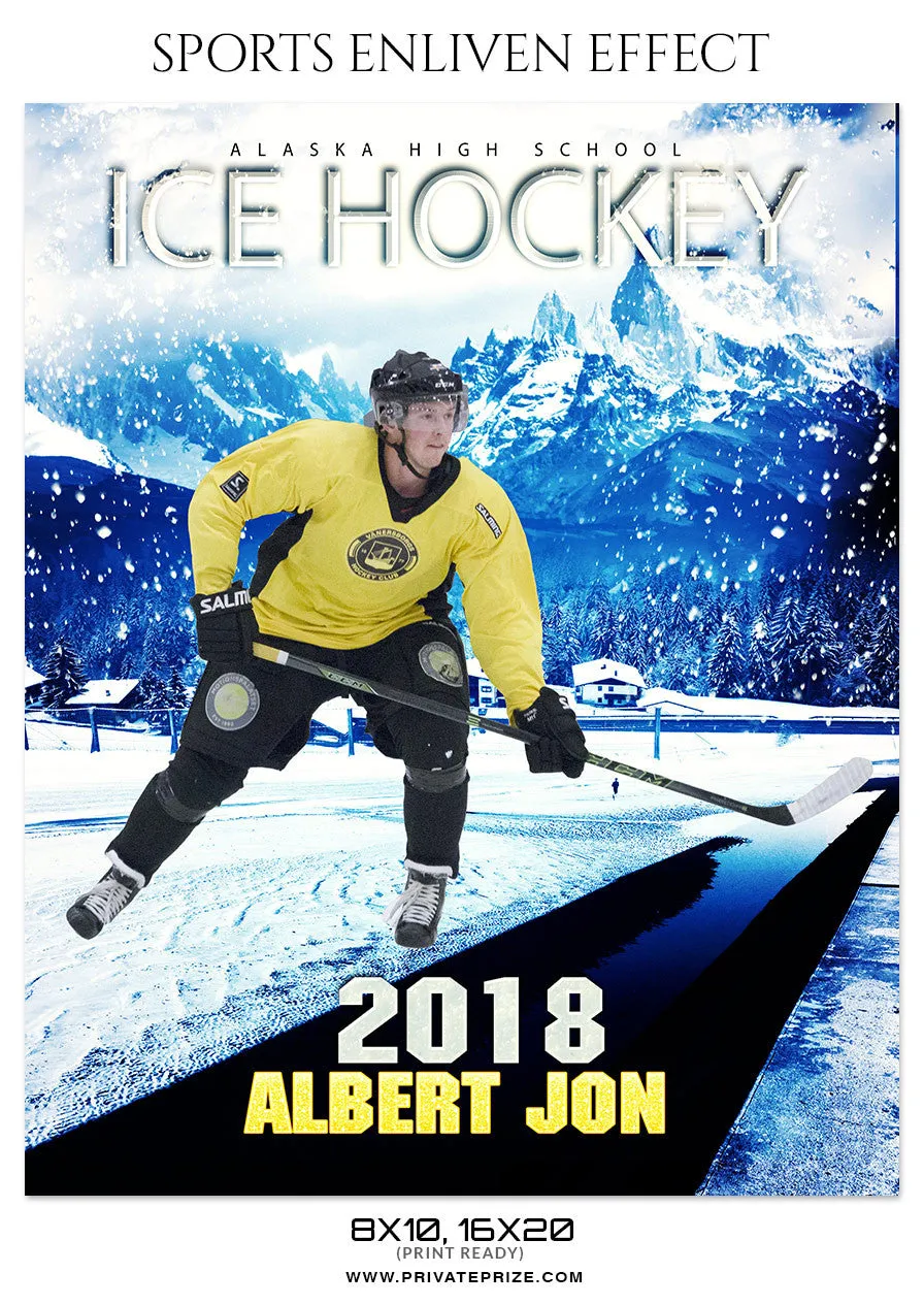 Albert Jon Ice Hockey - Sports Photography Template