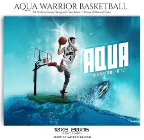 Aqua Warrior Themed Sports Template