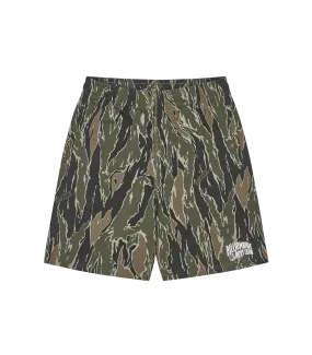 ARCH LOGO CAMO SWEATSHORTS - KHAKI