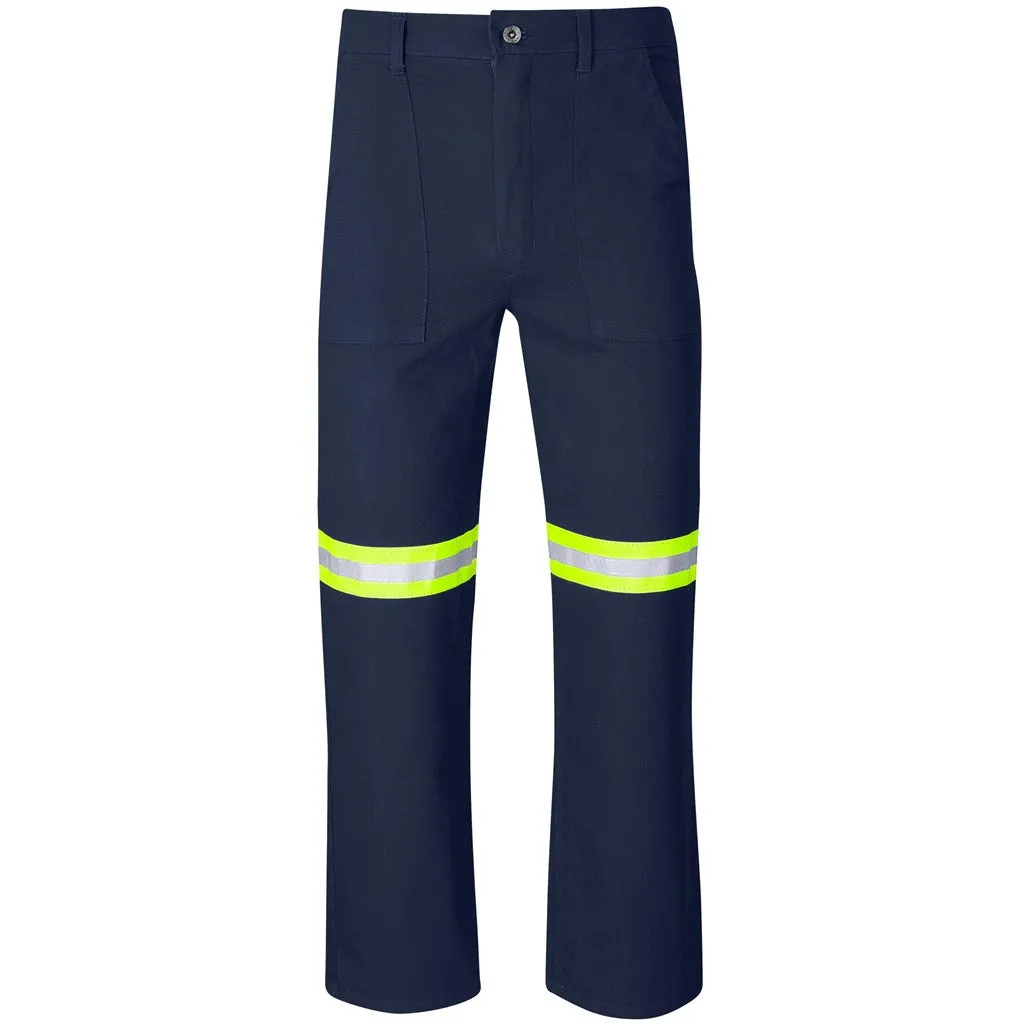 Artisan Premium 100% Cotton Pants - Reflective Legs - Yellow Tape