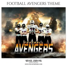 Avengers - Football Themed Sports Photography Template