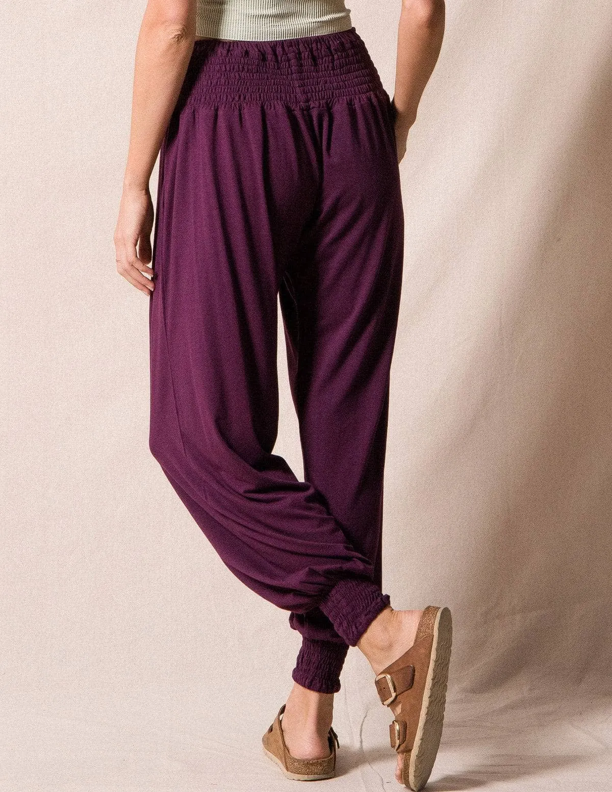 Bamboo / Organic Cotton Taj Pocket Pants - Plum