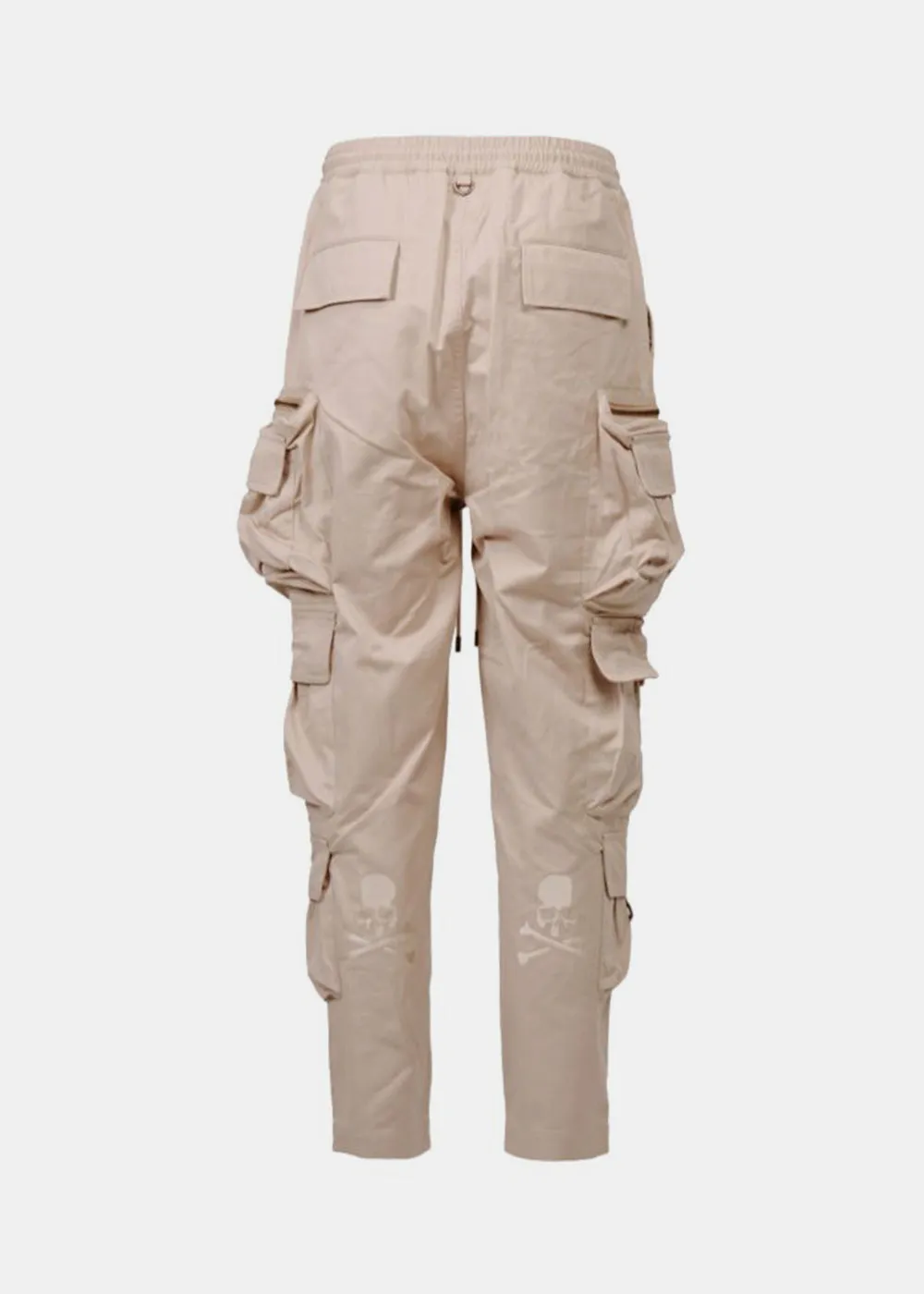 Beige Multi Pockets Cargo Pants