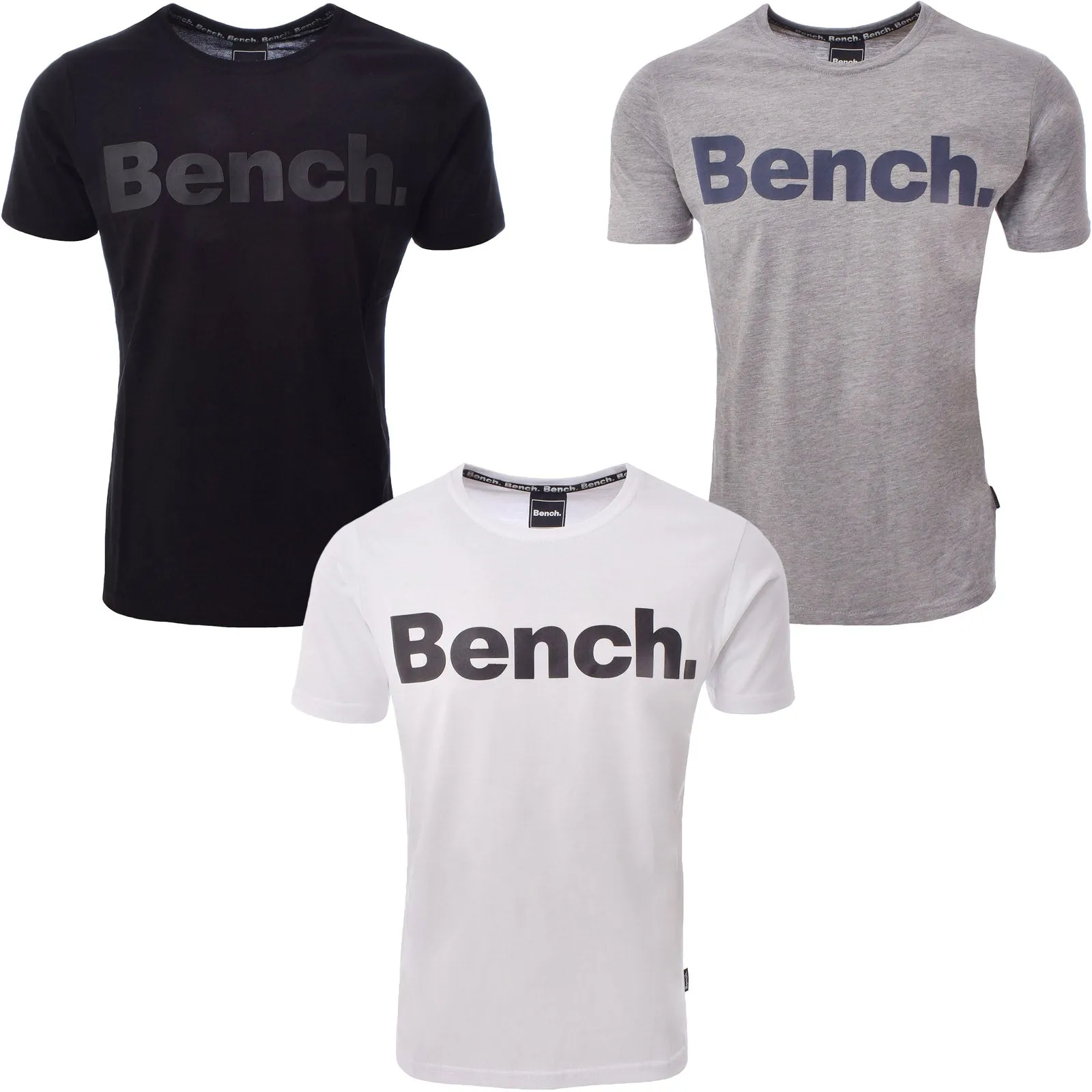 Bench Mens Worsley Casual Crew Neck Cotton T-Shirt