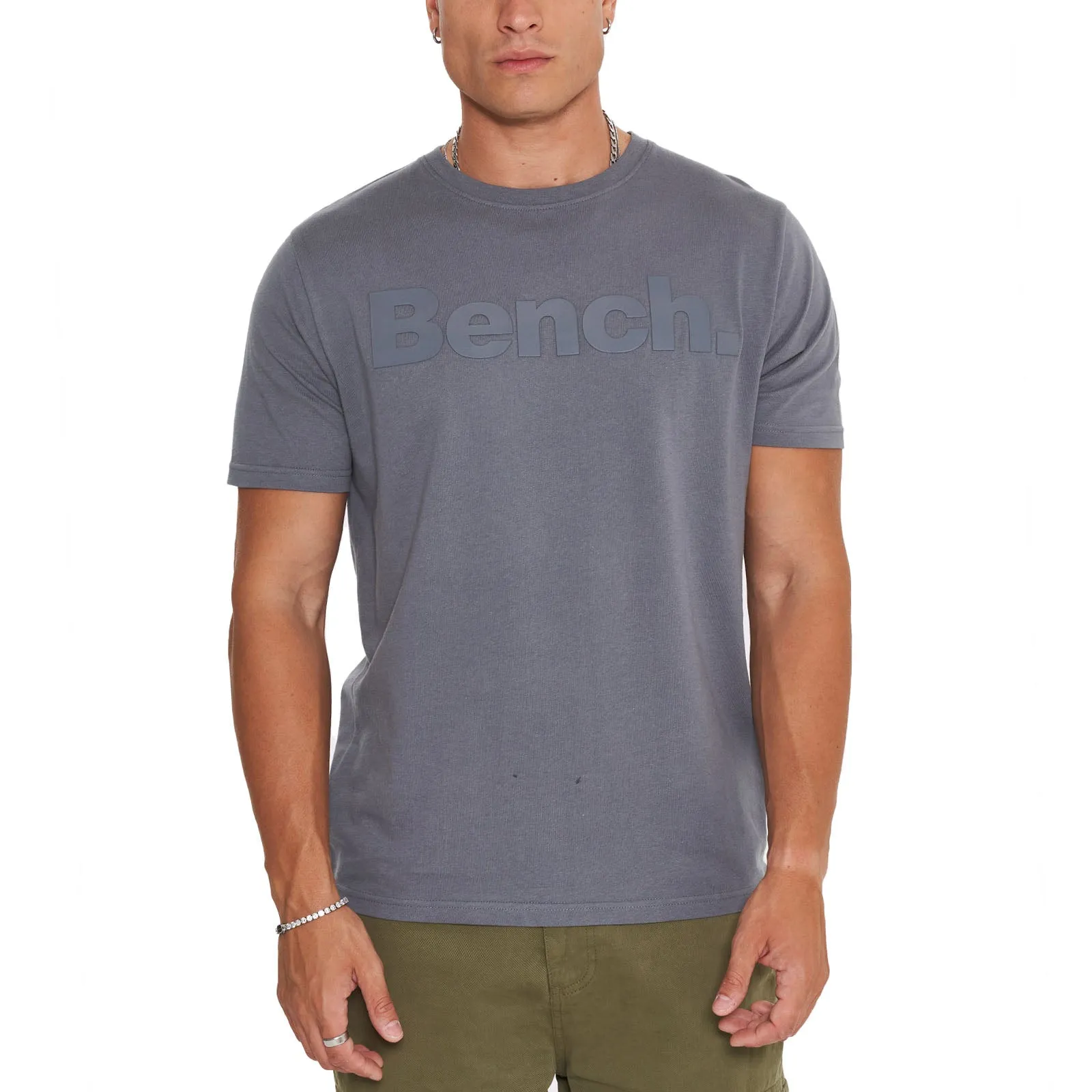 Bench Mens Worsley Casual Crew Neck Cotton T-Shirt