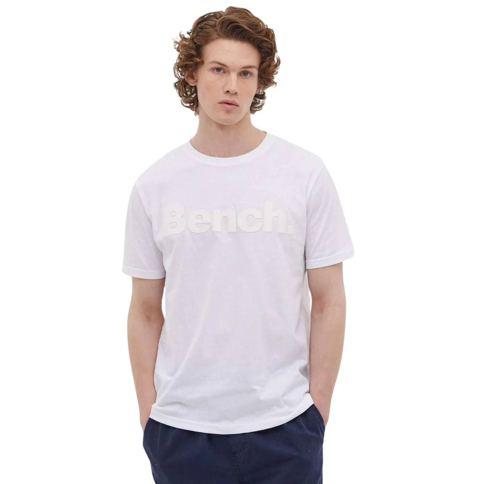 Bench Mens Worsley Casual Crew Neck Cotton T-Shirt