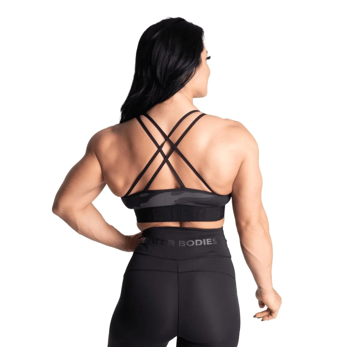 Better Bodies Gym Sports Bra - Dark Camo