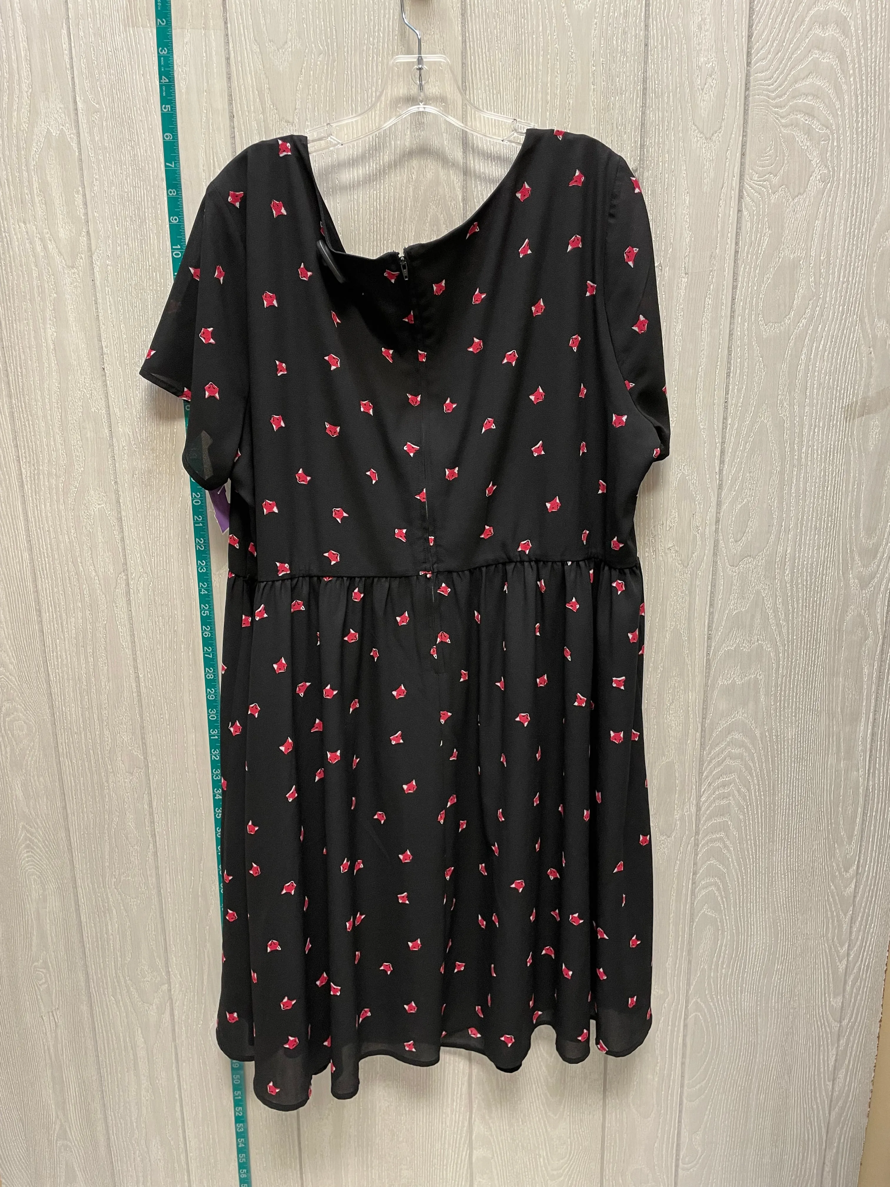 Black & Pink Dress Casual Short Torrid, Size 2x