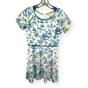 Blue & White Dress Casual Midi Yumi Kim, Size 6