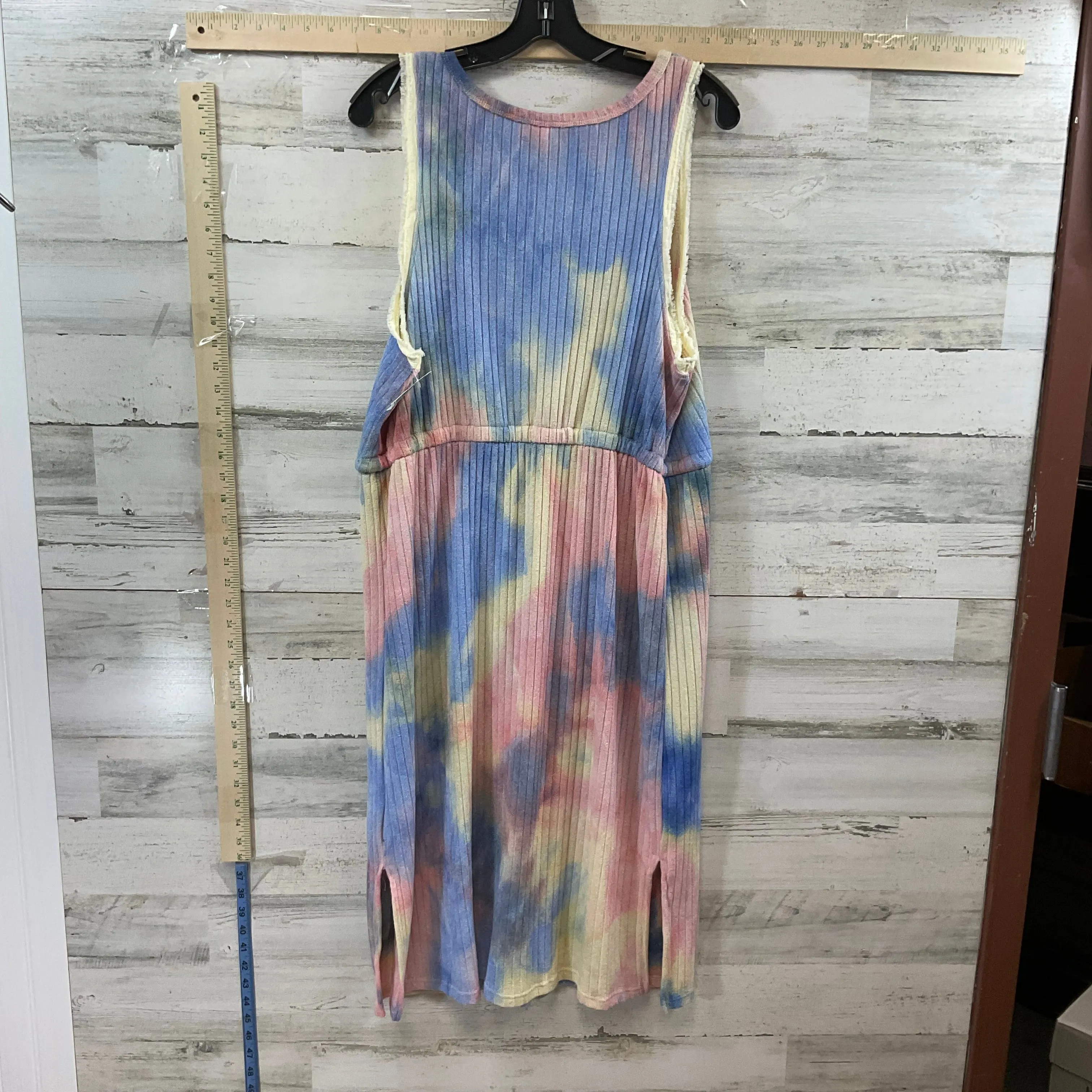 Blue Dress Casual Midi Ro & De, Size L