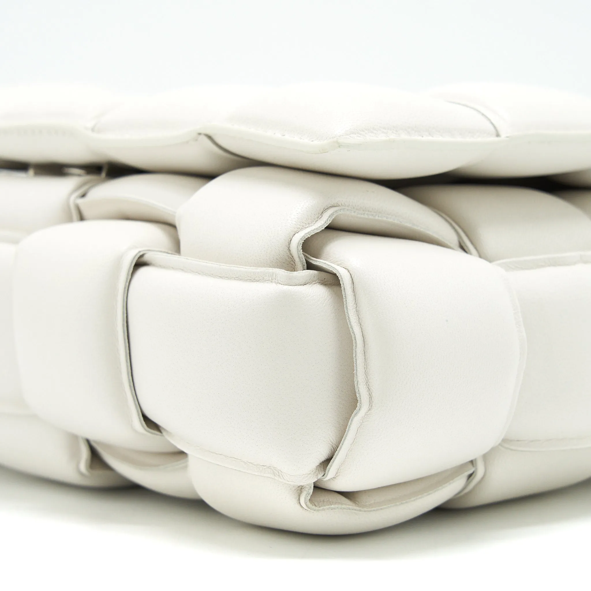 Bottega Veneta Padded Cassette Bag White