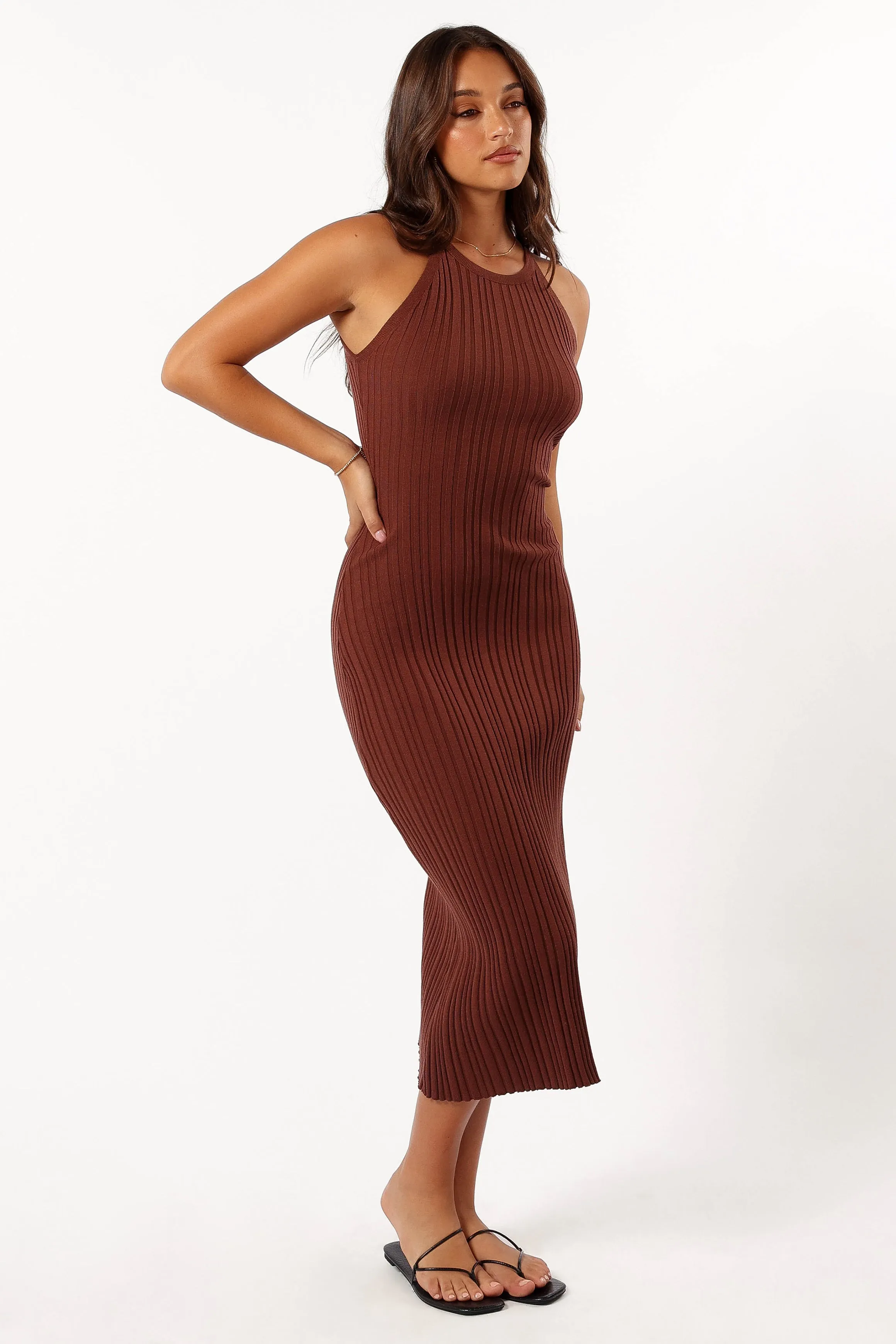 Brighton Maxi Dress - Chocolate Brown