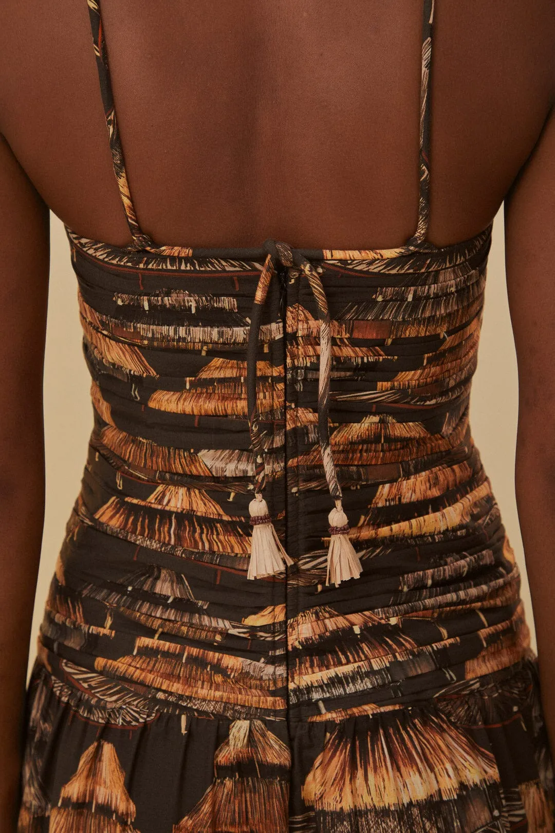 Brown Shuhu Maxi Dress Sleeveless