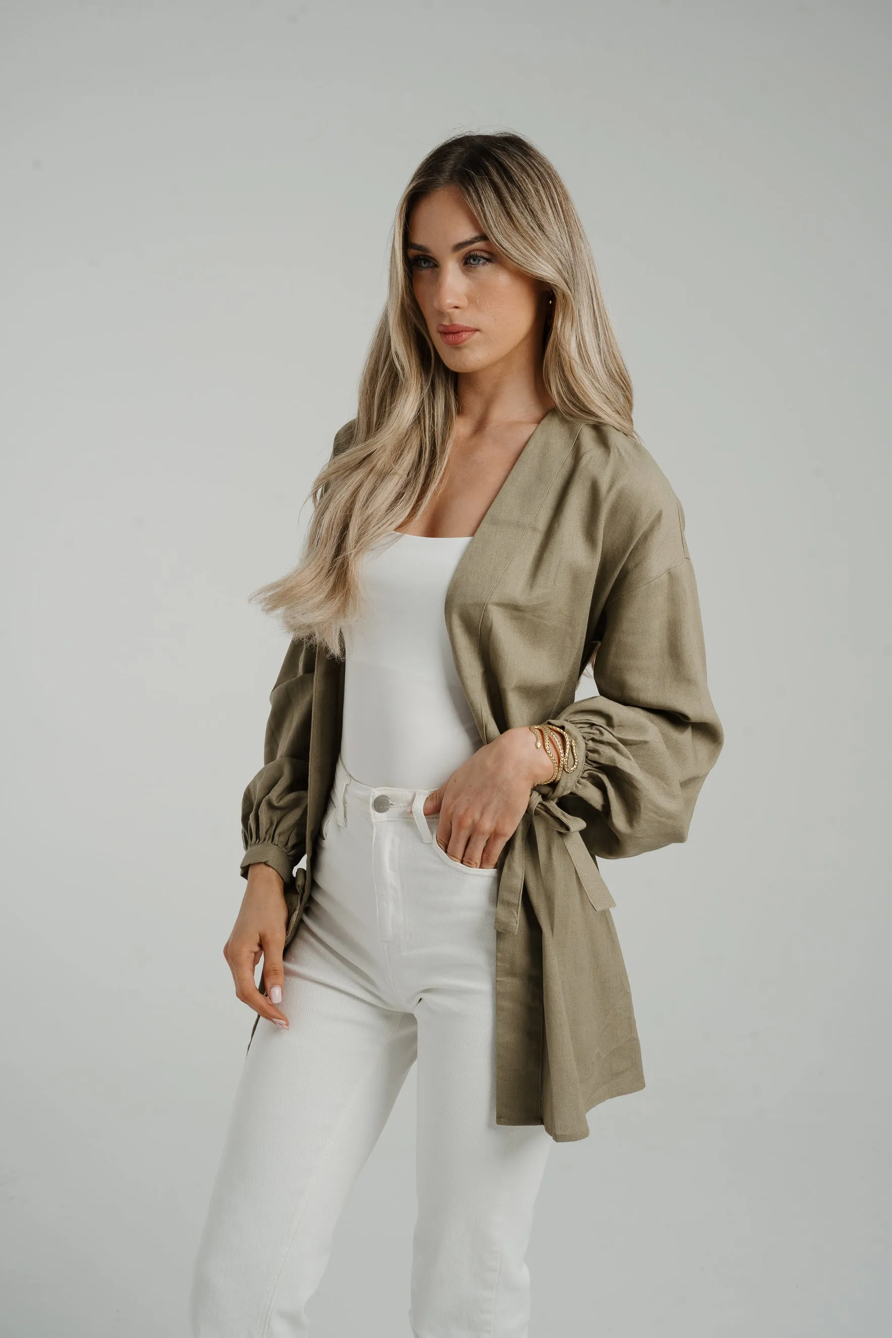 Caitlyn Kimono In Khaki