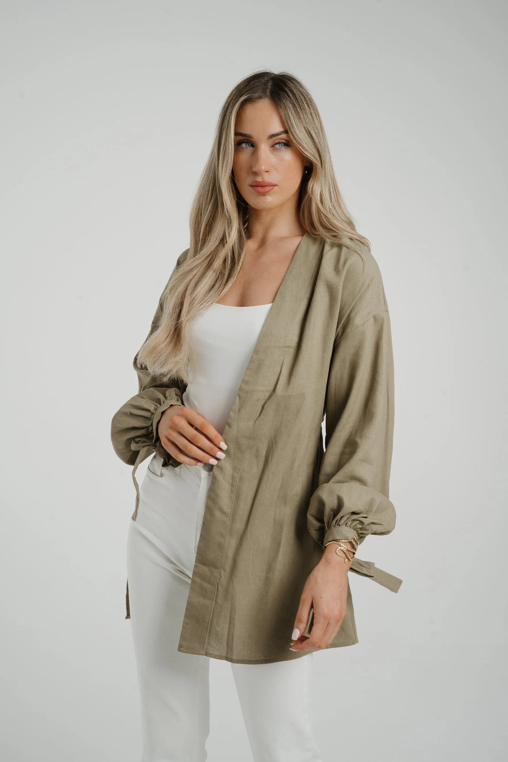 Caitlyn Kimono In Khaki