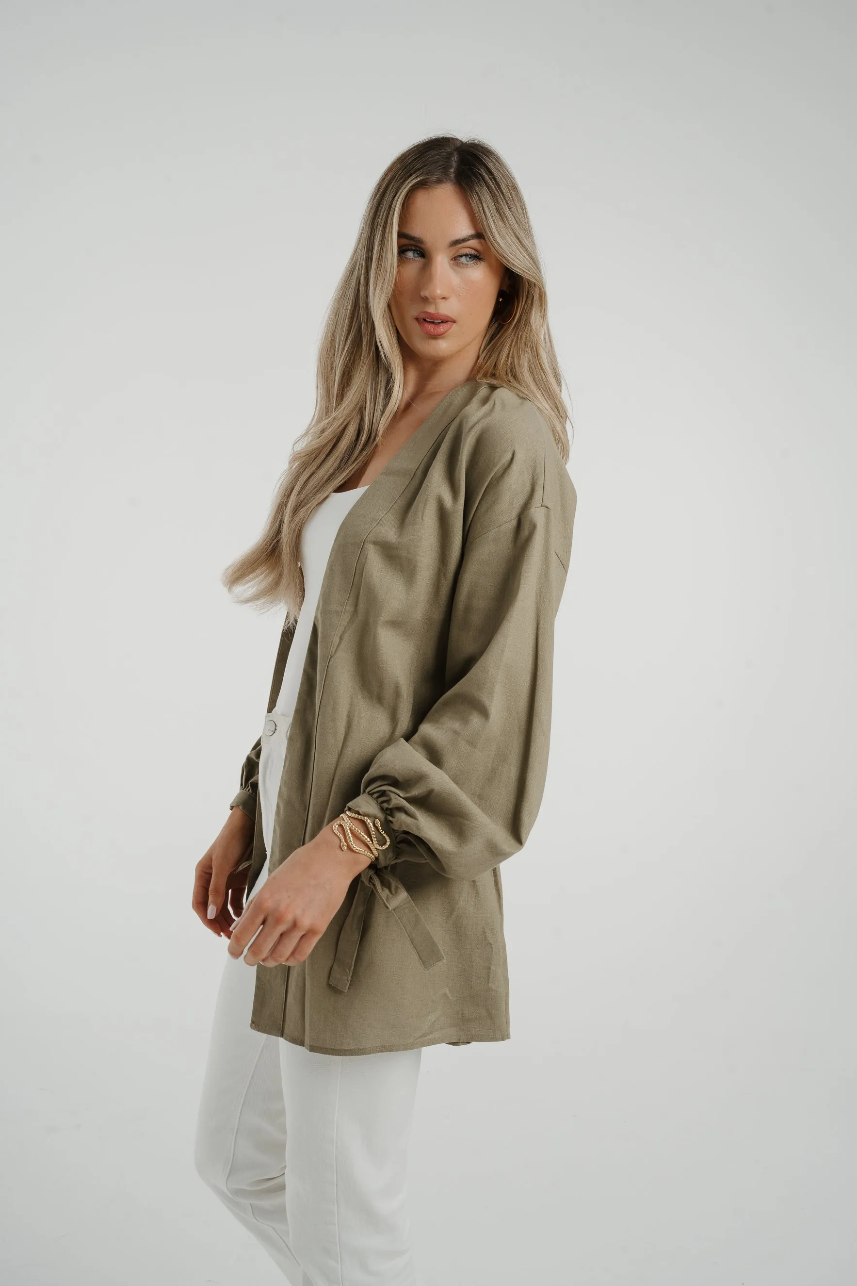 Caitlyn Kimono In Khaki