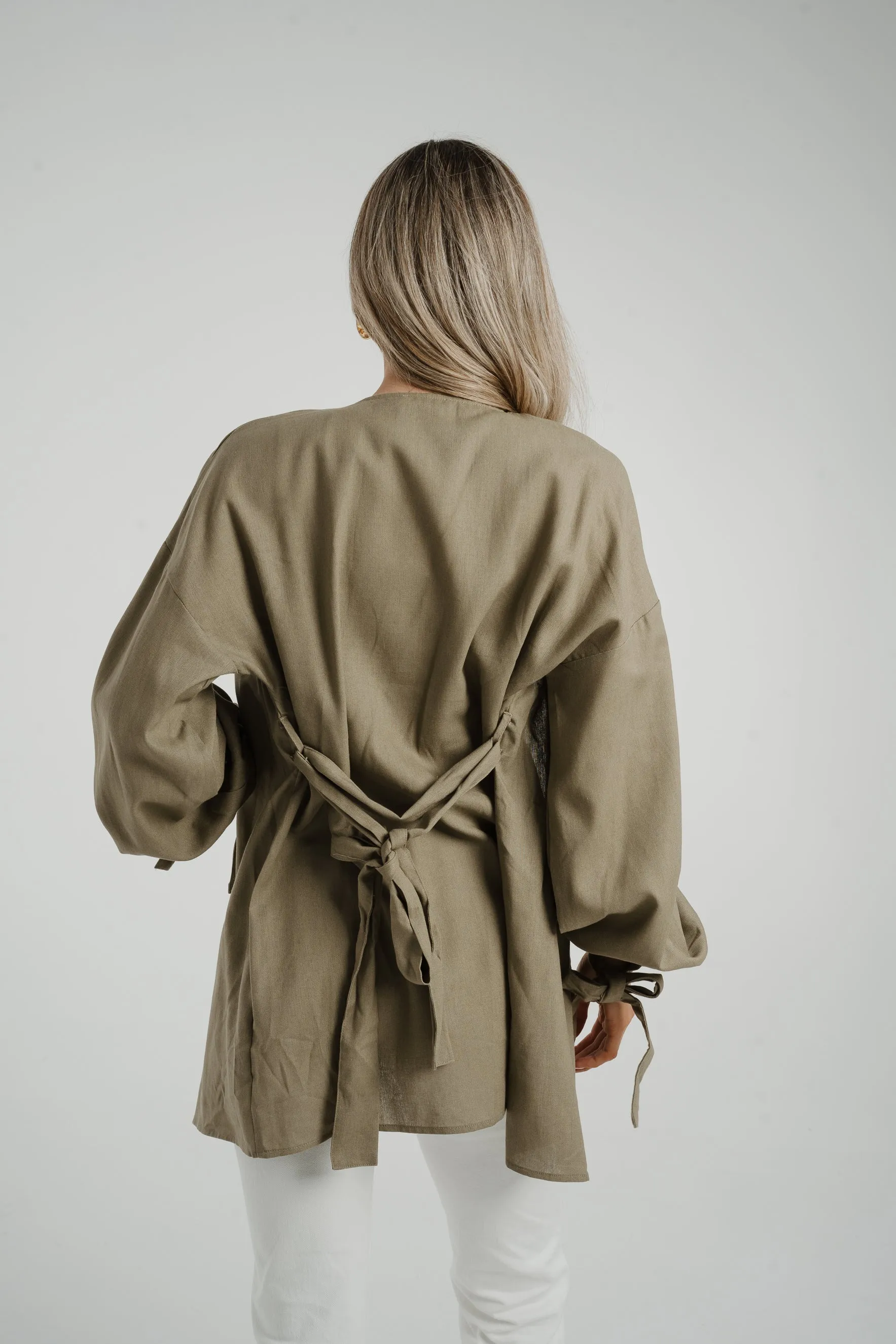 Caitlyn Kimono In Khaki