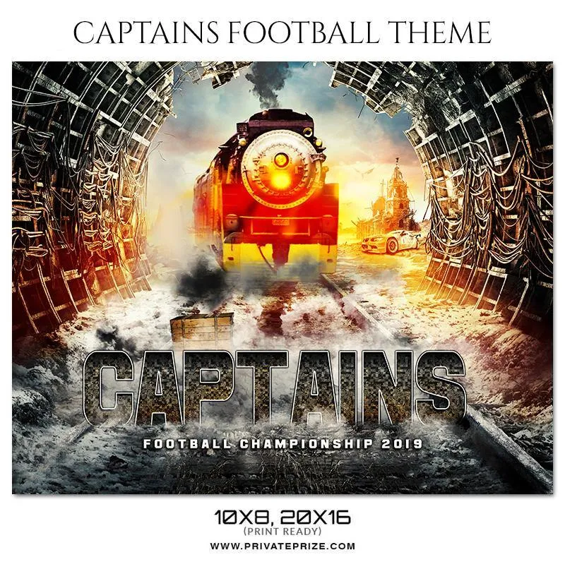 Captains - Football Themed Sports Photography Template