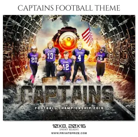 Captains - Football Themed Sports Photography Template