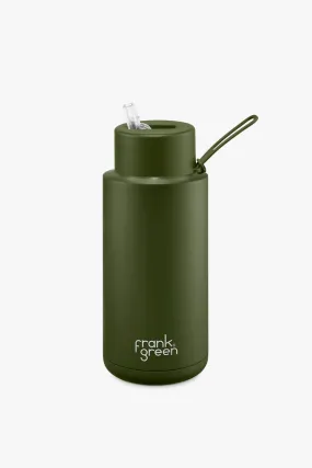 Ceramic Reusable Khaki 1ltr Bottle