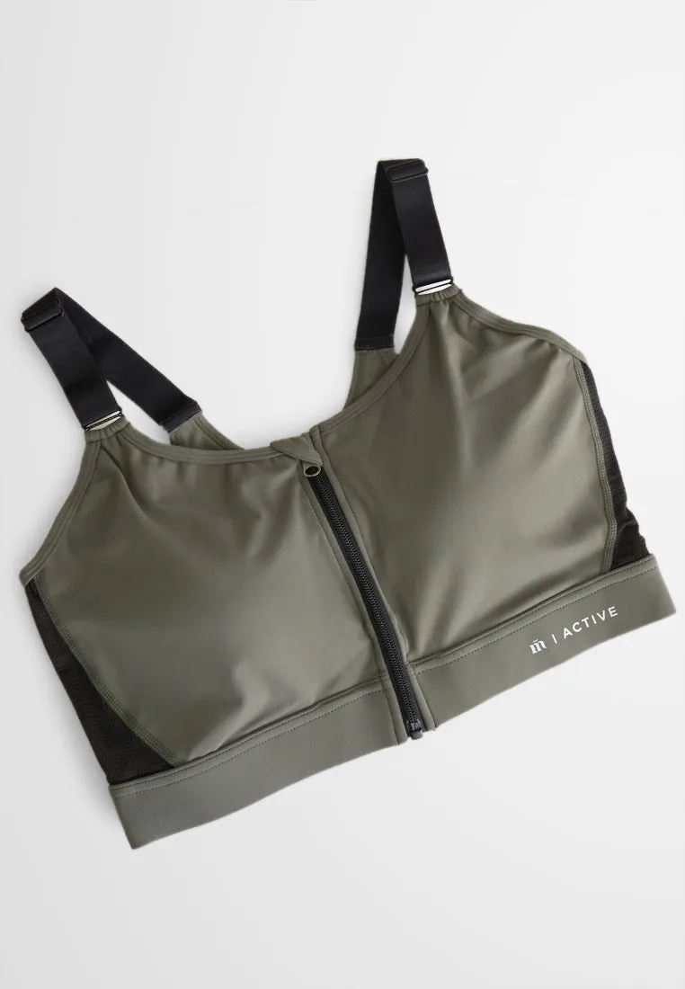 Chase Front Zip Sports Bra