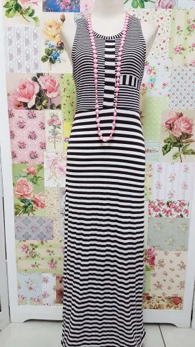 Chocolate Brown Stripe Dress BK0332