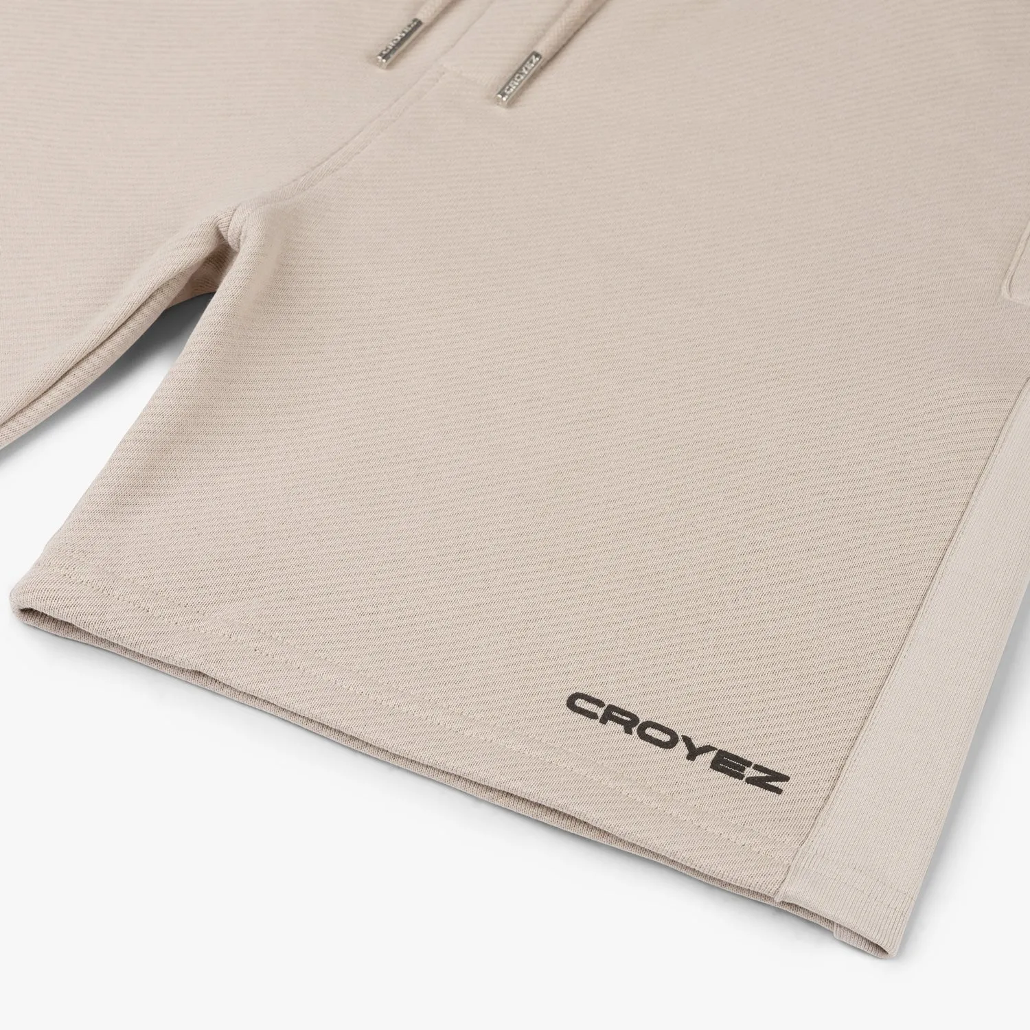 CROYEZ HEAVYWEIGHT LOGO SHORTS - KHAKI