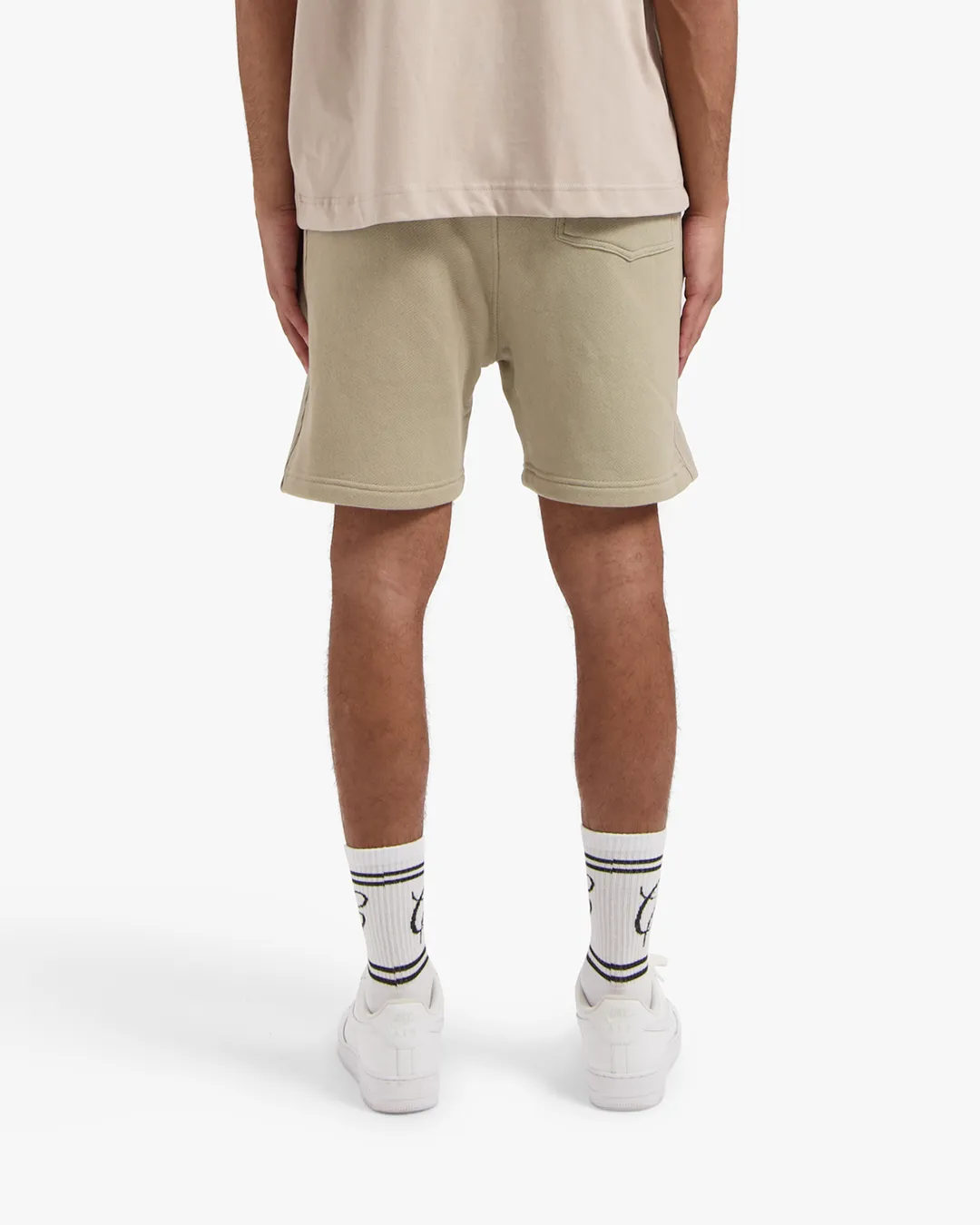 CROYEZ HEAVYWEIGHT LOGO SHORTS - KHAKI