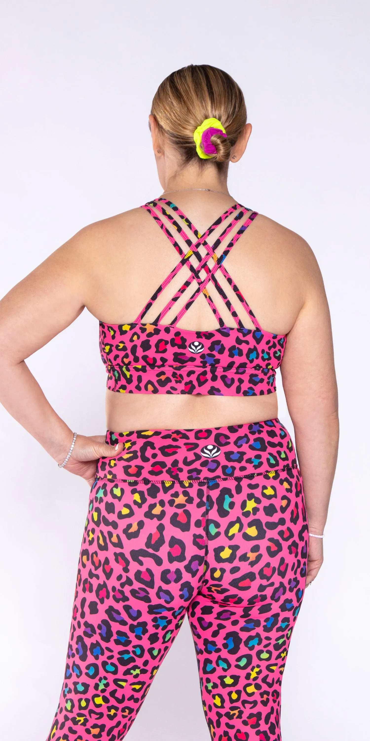 Dancing Leopard - Free Form Sports Bra