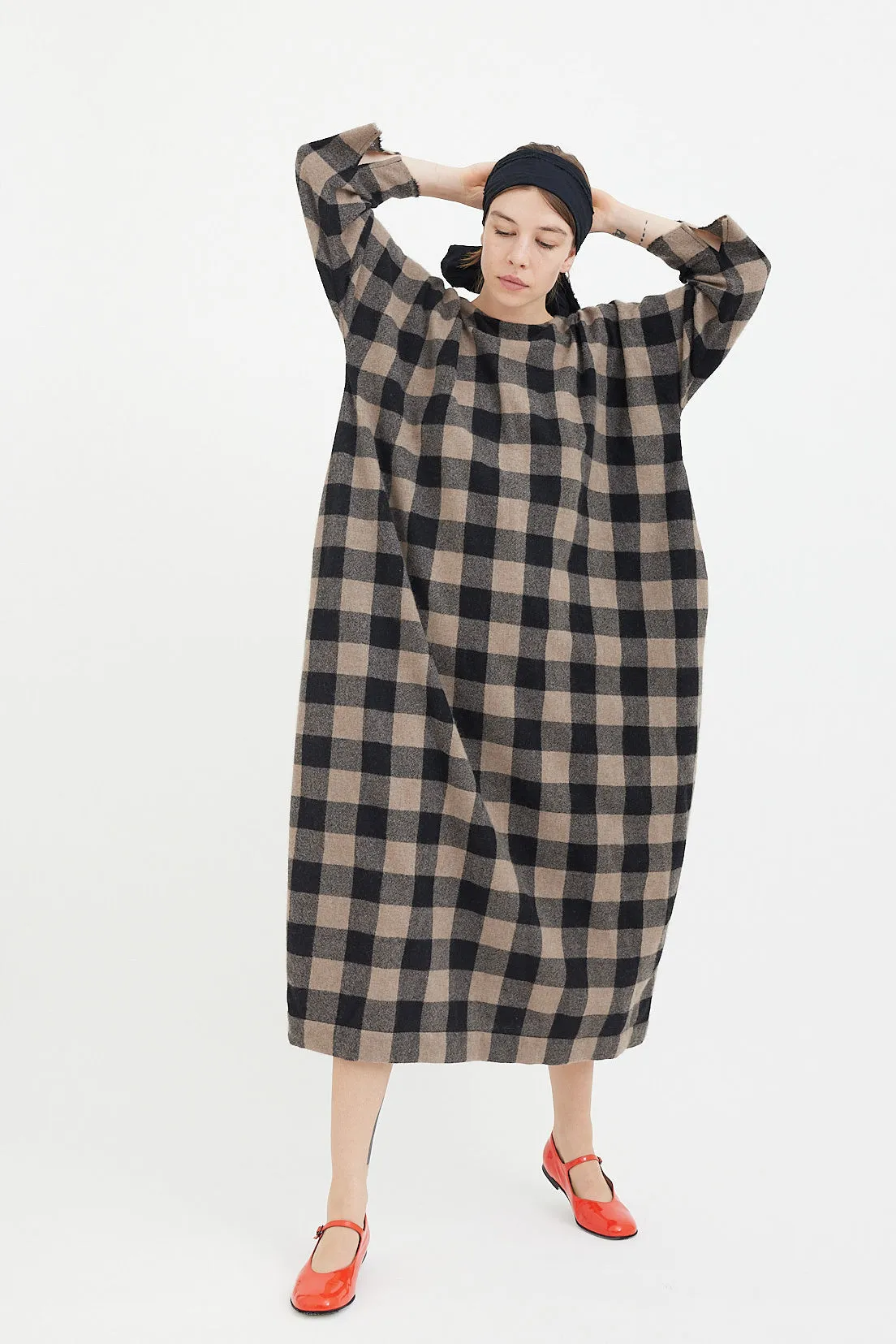 Daniela Gregis - Dress Luciana - Brown Black Check