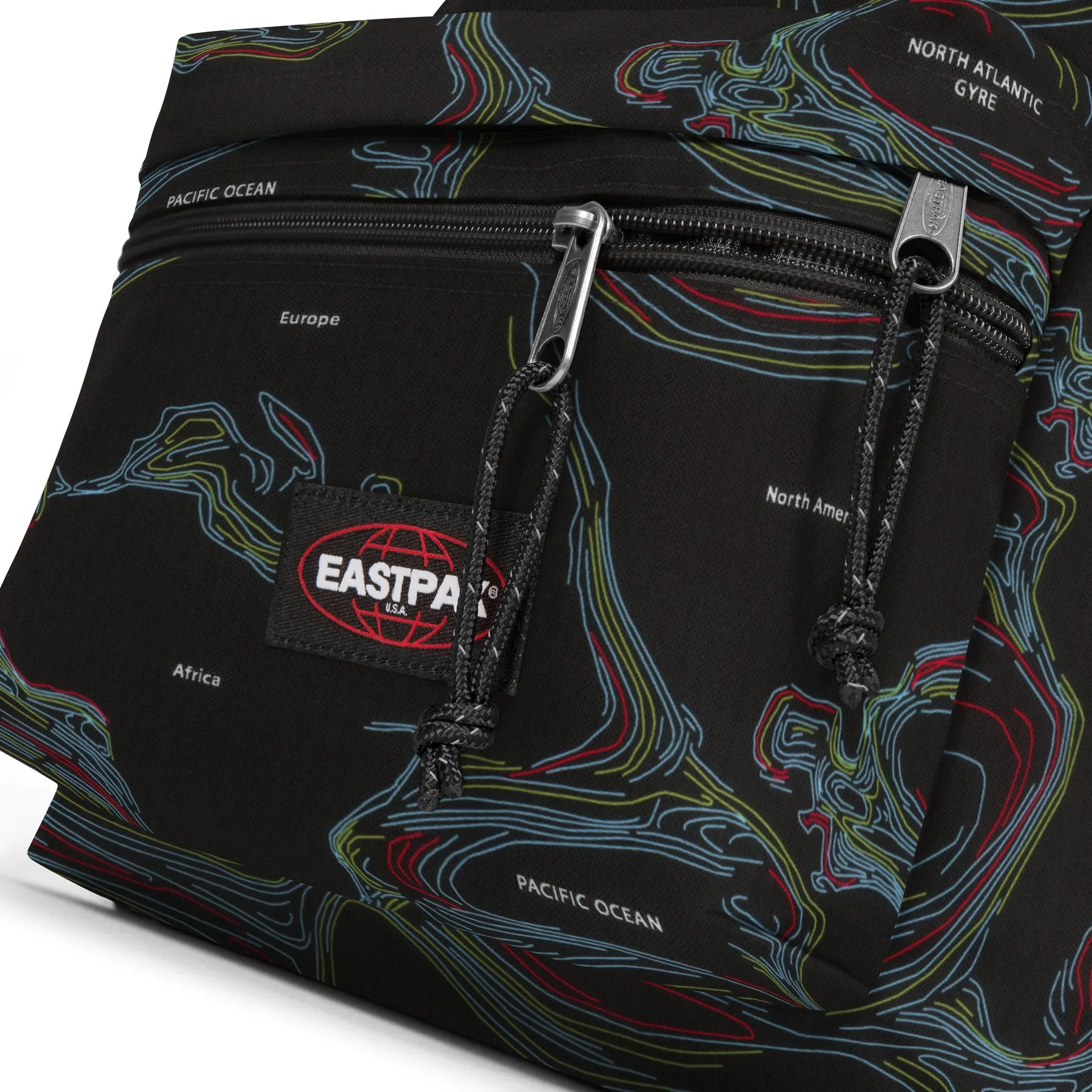 EASTPAK PADDED ZIPPL'R MAP BLACK