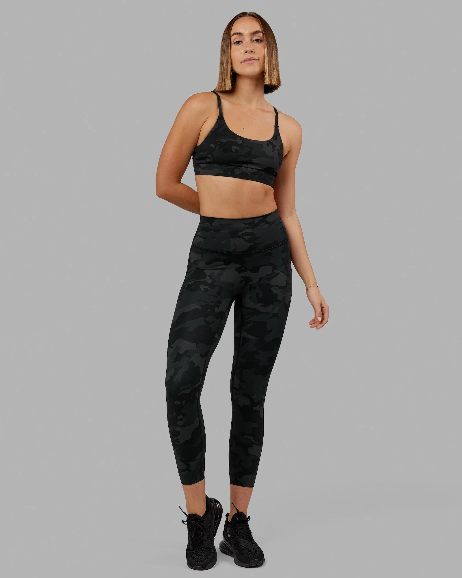 Elixir Sports Bra - Black Camo