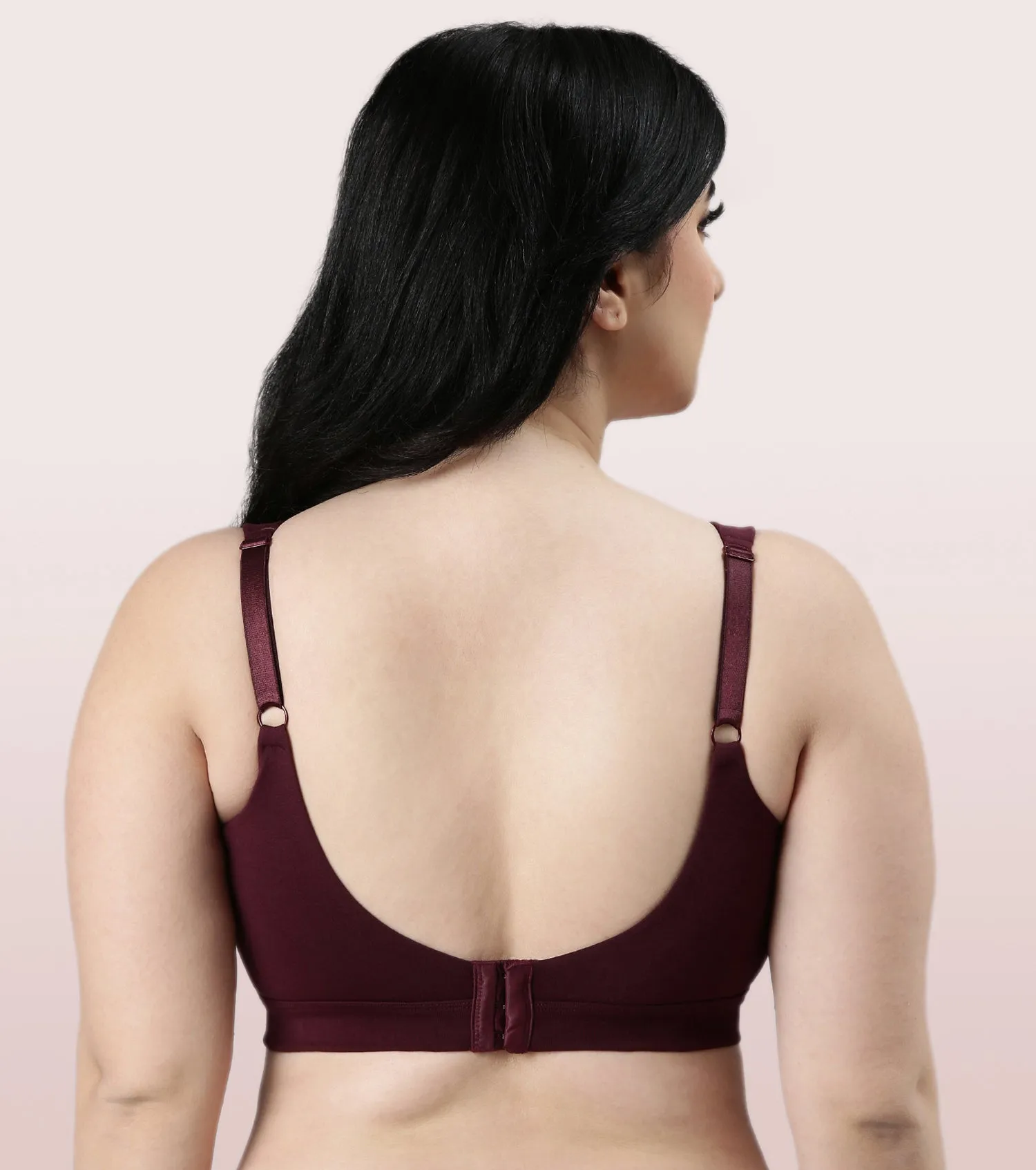 Enamor Cloud Soft A064 Cotton Full Support Minimizer Bra for Women -Padded ,Wirefree and  Full Coverage