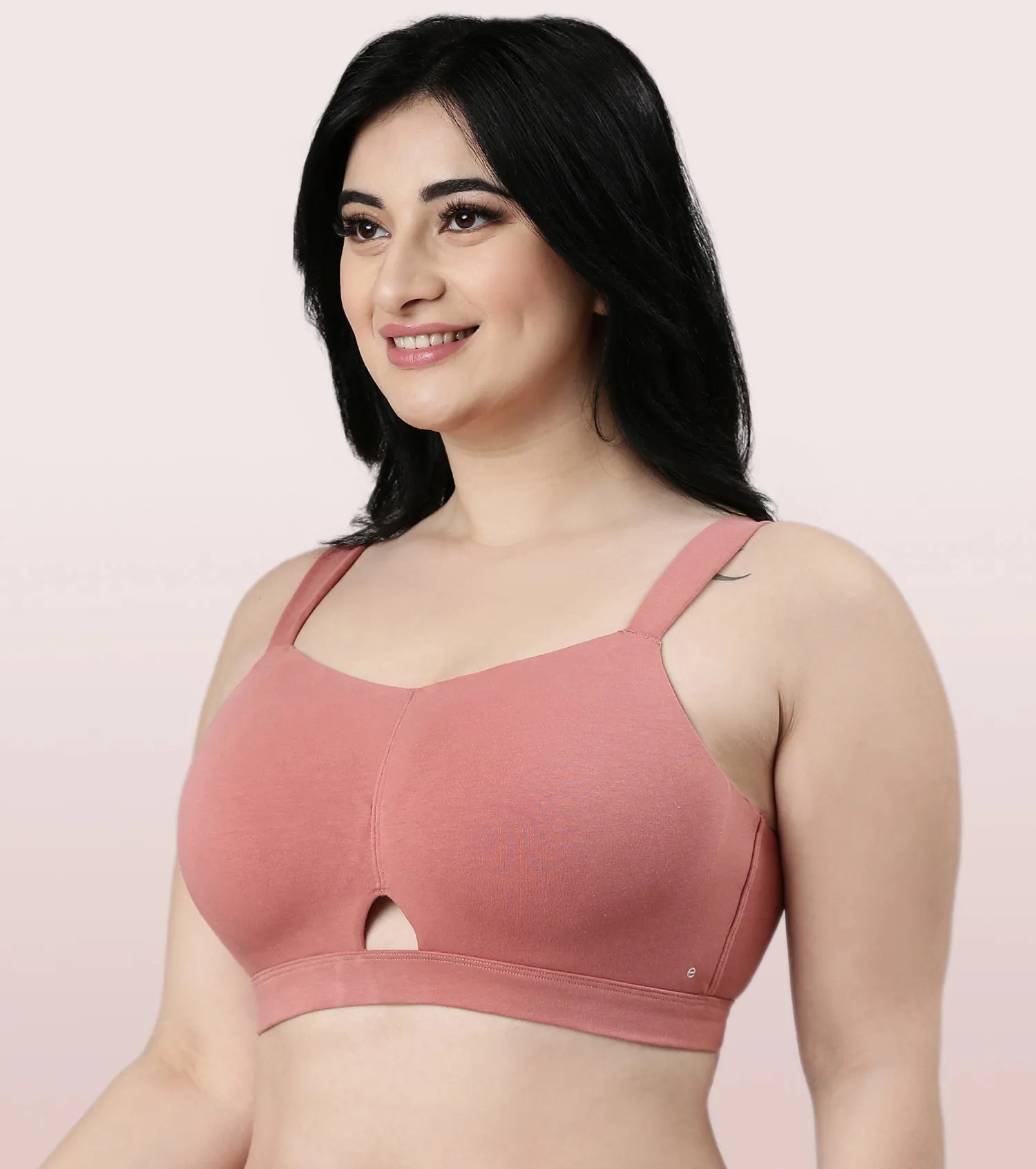 Enamor Cloud Soft A064 Cotton Full Support Minimizer Bra for Women -Padded ,Wirefree and  Full Coverage