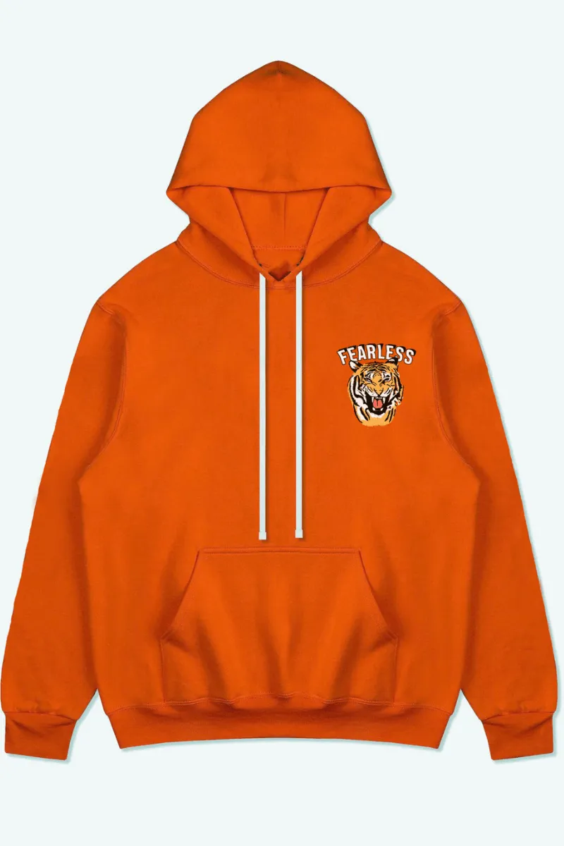 Fearless Roar Oversized Hoodie (Orange)