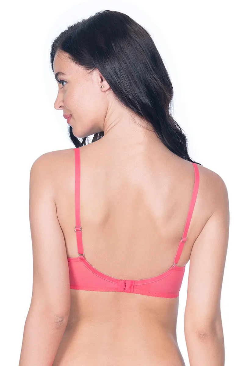 Flawless Padded Wired Bra - Rouge Contrast