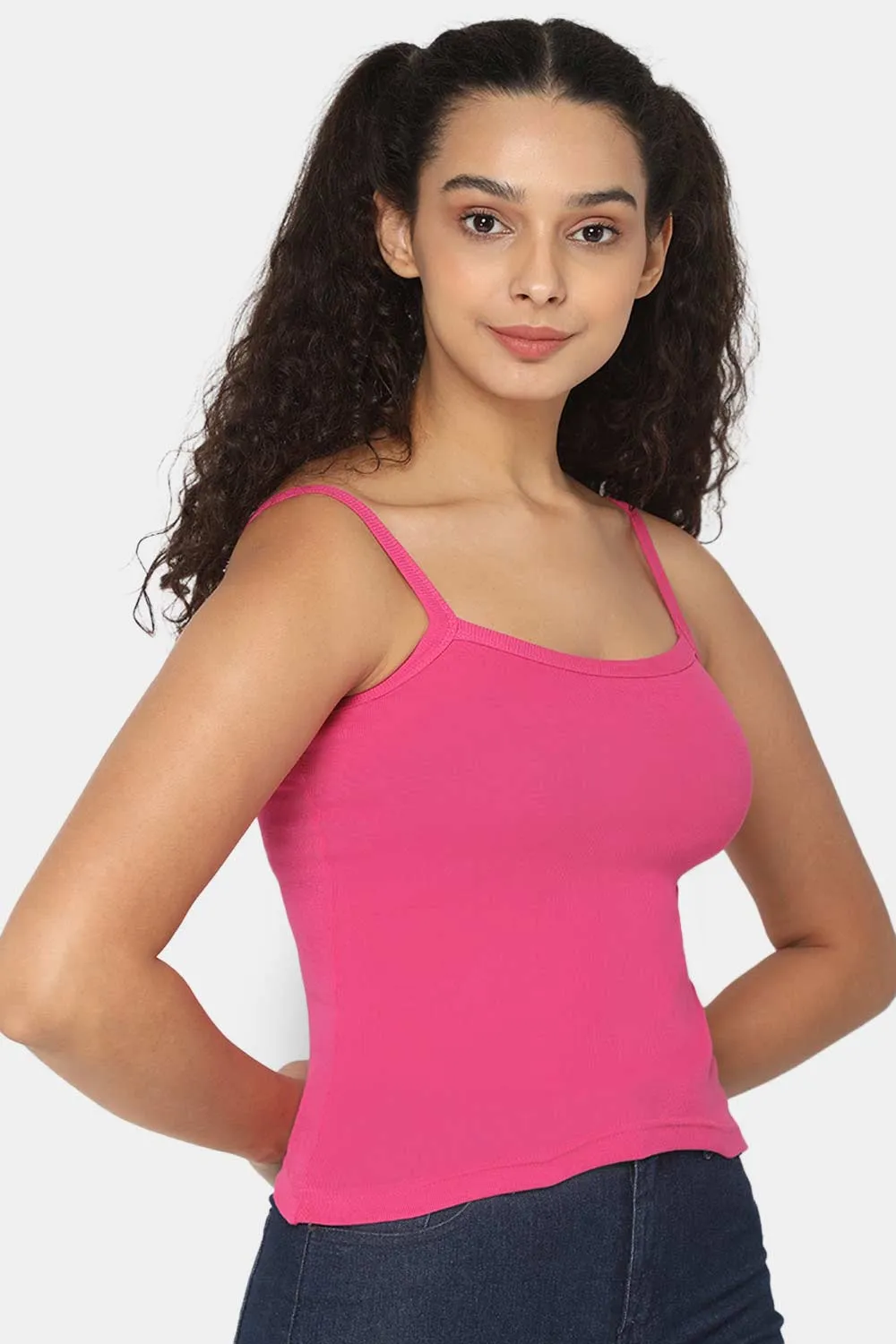 Full Coverage Non-Padded 100% Cotton Intimacy Slip Camisole - IN01