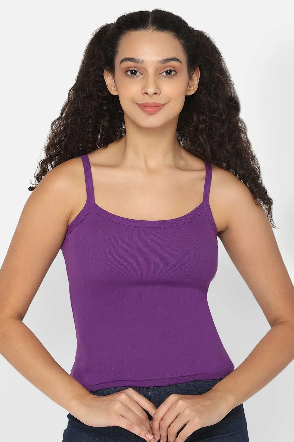 Full Coverage Non-Padded 100% Cotton Intimacy Slip Camisole - IN01