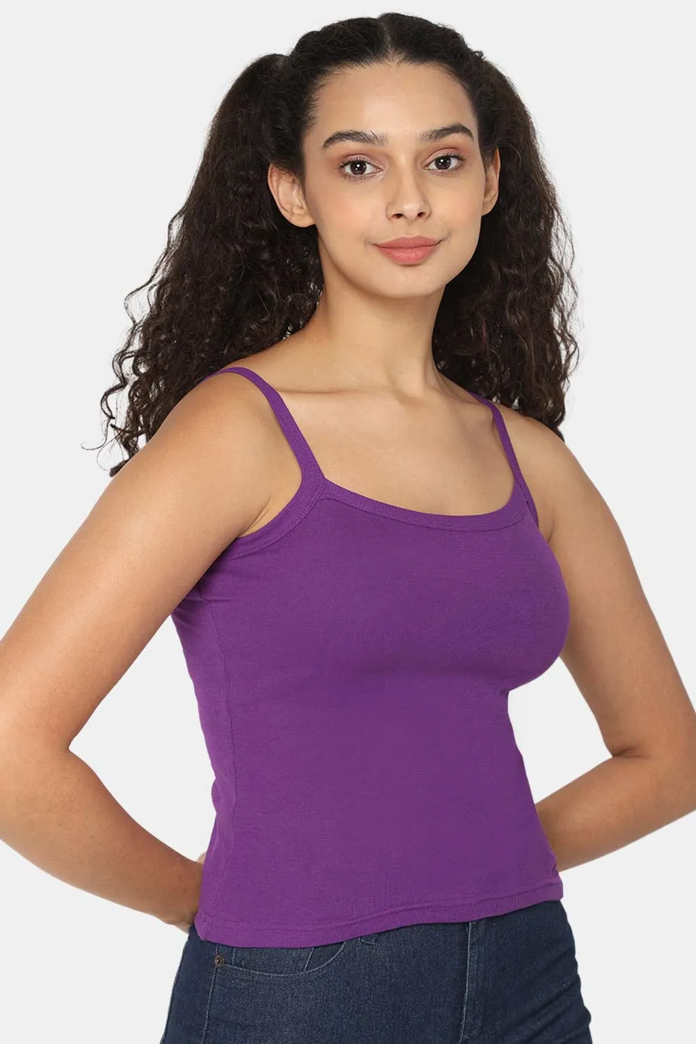 Full Coverage Non-Padded 100% Cotton Intimacy Slip Camisole - IN01