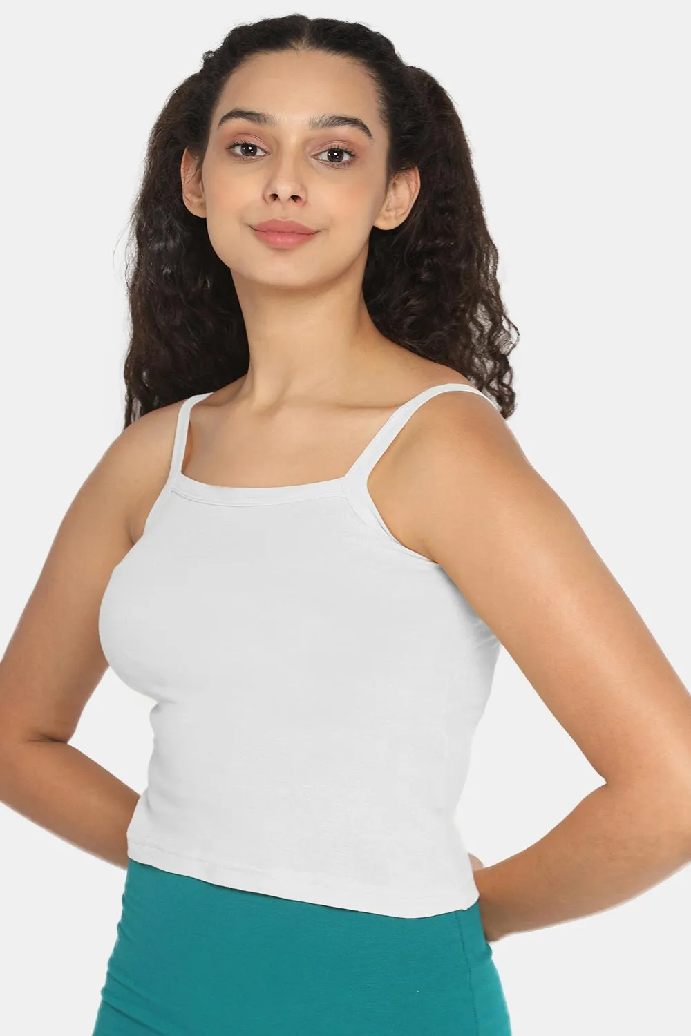 Full Coverage Non-Padded 100% Cotton Intimacy Slip Camisole - IN01