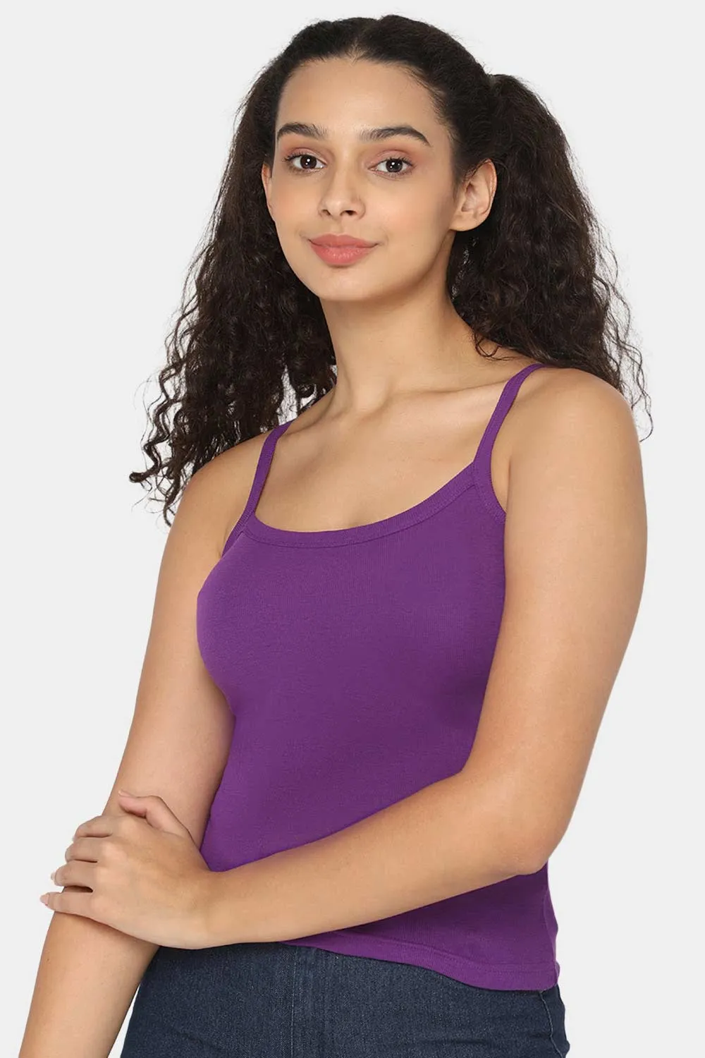 Full Coverage Non-Padded 100% Cotton Intimacy Slip Camisole - IN01