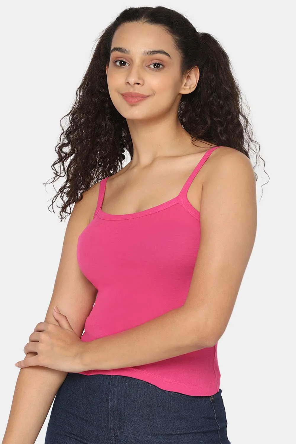 Full Coverage Non-Padded 100% Cotton Intimacy Slip Camisole - IN01