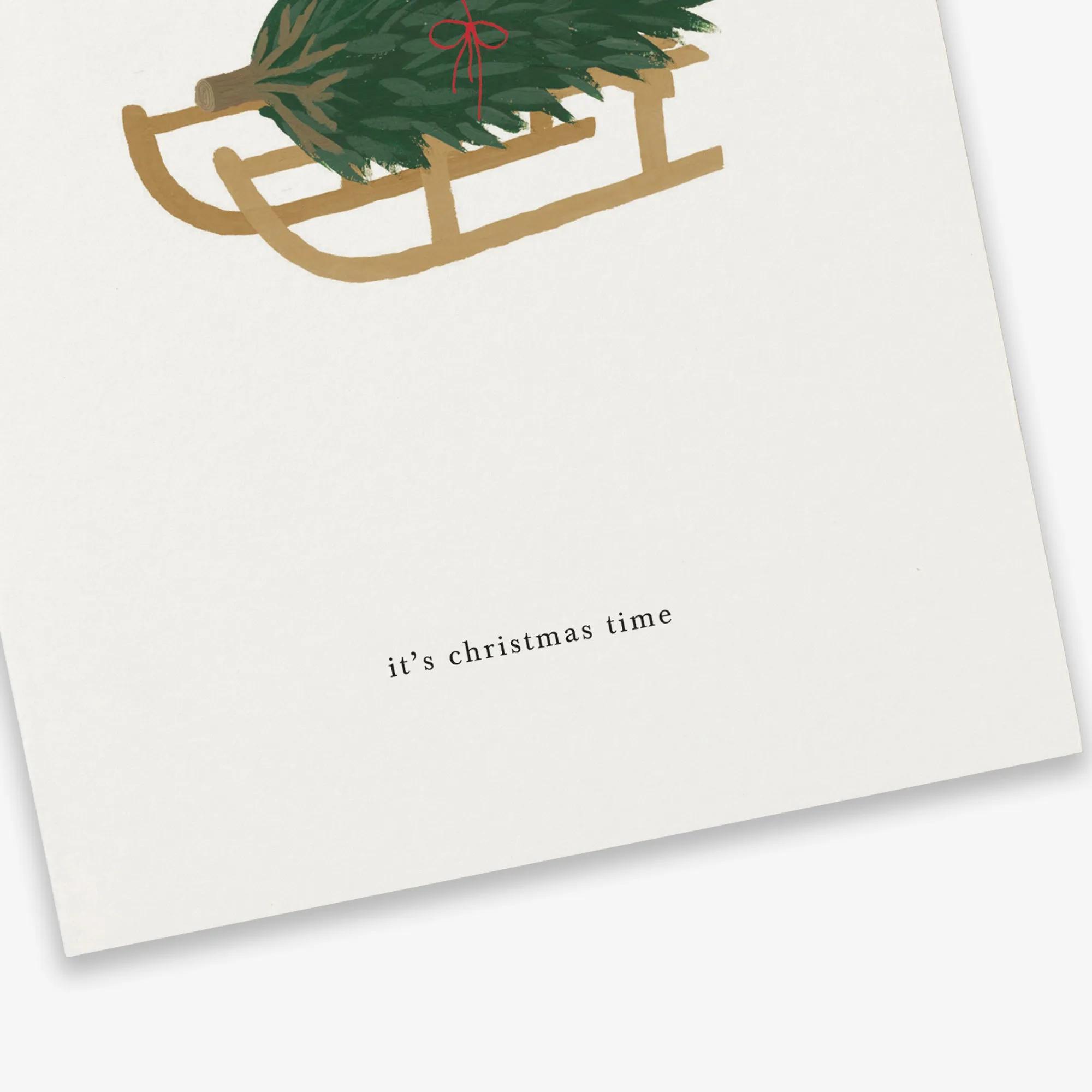 GREETING CARD // WINTER SLED